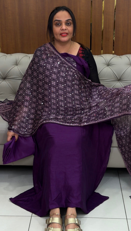 SEMI RAW SILK UNSTITCHED SALWAR SUITS - IHA 31385