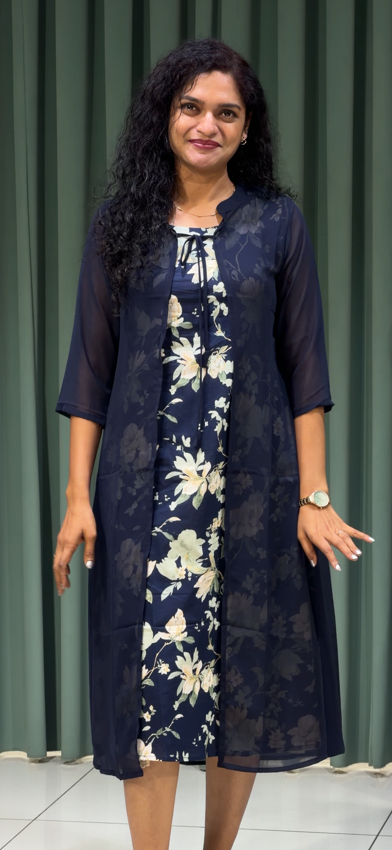 PRINTED TOP AND JACKET - IHA 32776