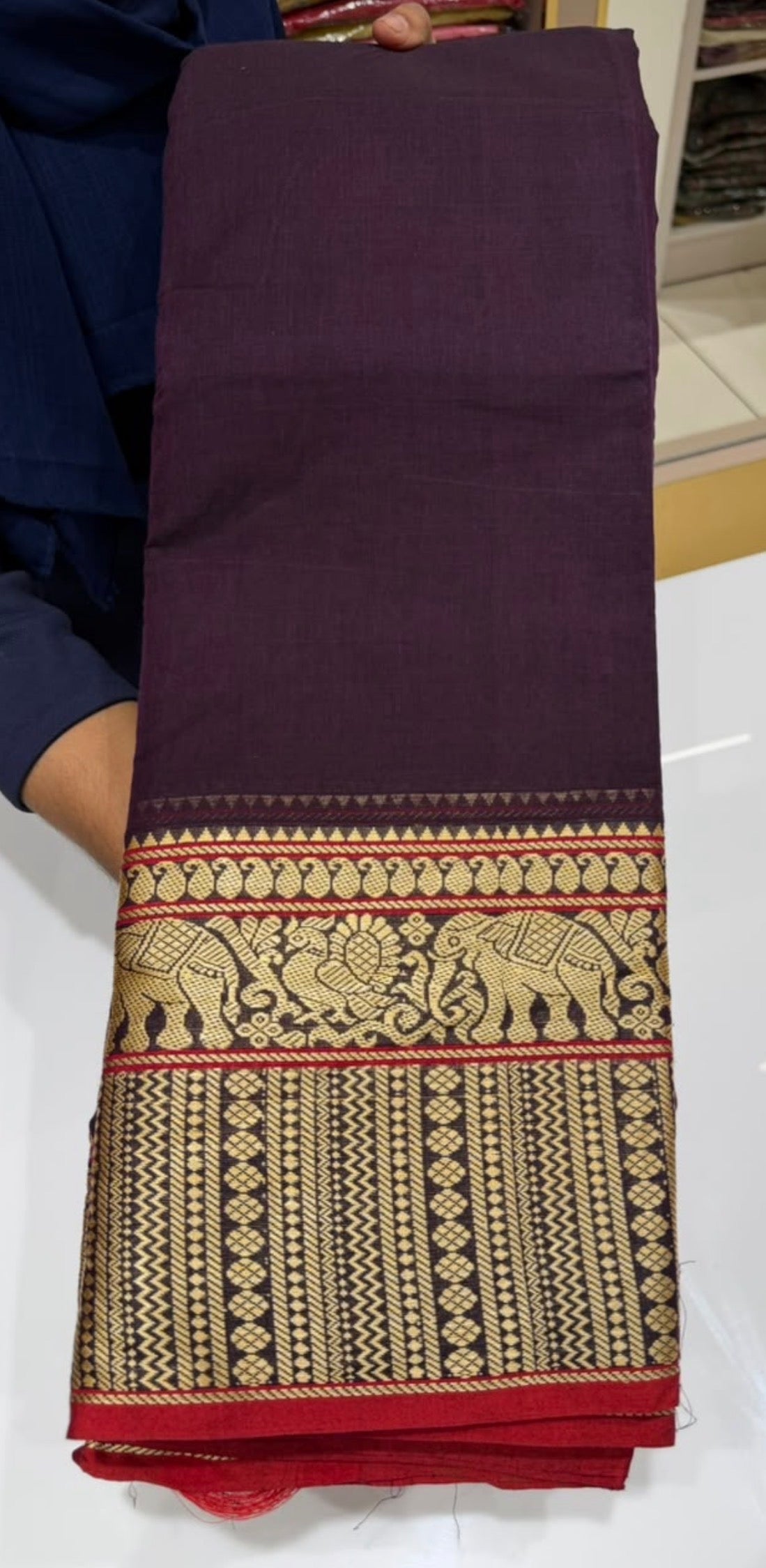 HANDLOOM COTTON SAREES - IHA 35927