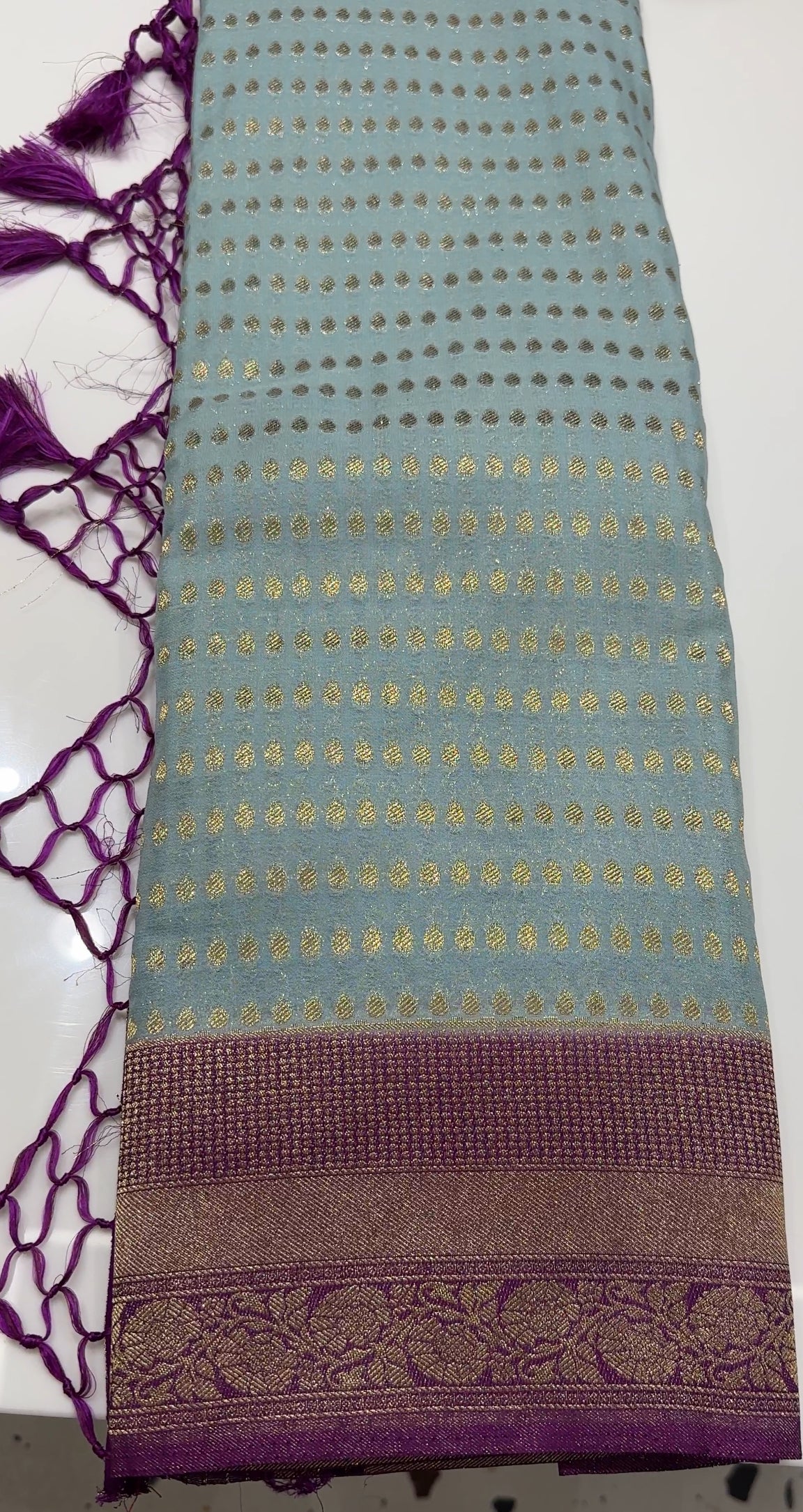 SEMI BANARASI SAREES - IHA 18316