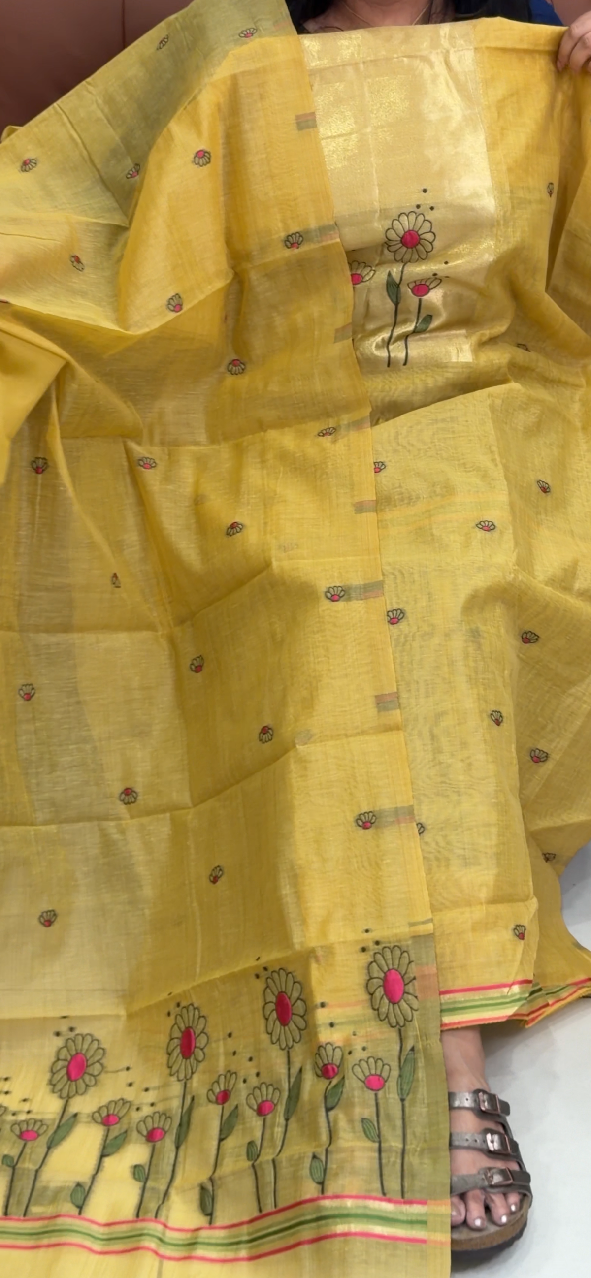 JAMDANI UNSTITCHED SALWAR SUITS - IHA 35779