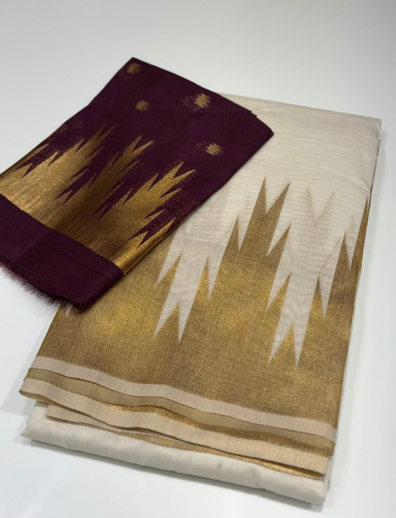 MALAI CHANDERI SAREES - IHA 33976