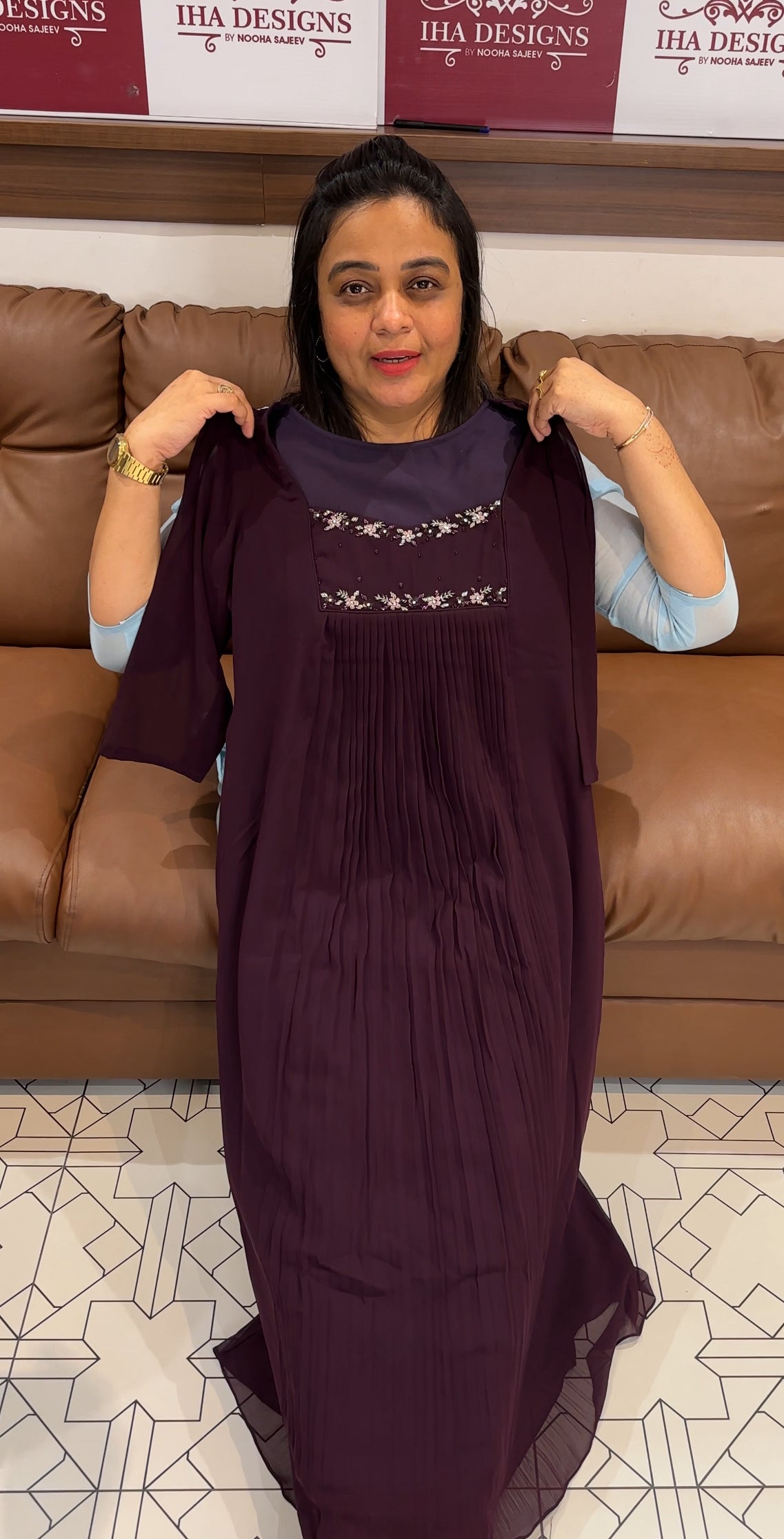 IHA'S IN-HOUSE HAND WORKED ALINE TOPS - IHA 27740