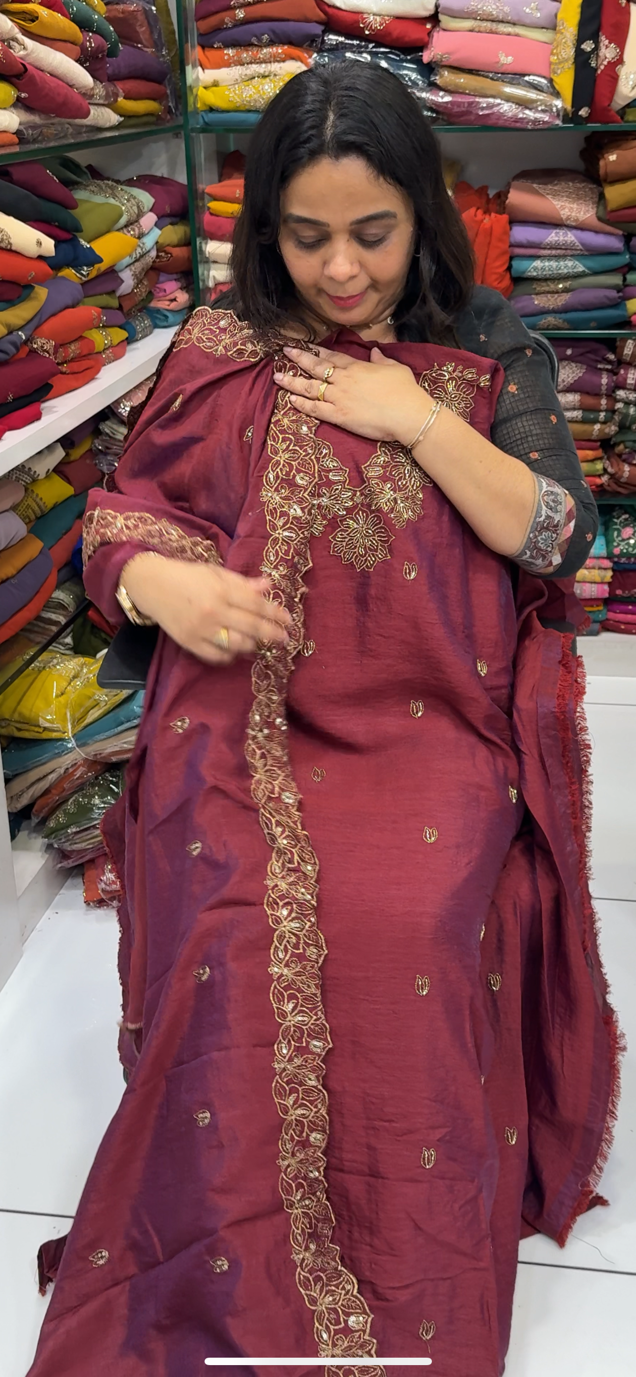 FORWARD SEMI RAW SILK UNSTITCEHD SALWAR SUITS - IHA 28800