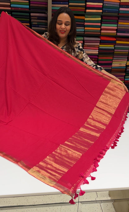 KHADDI COTTON SAREE - IHA 16967