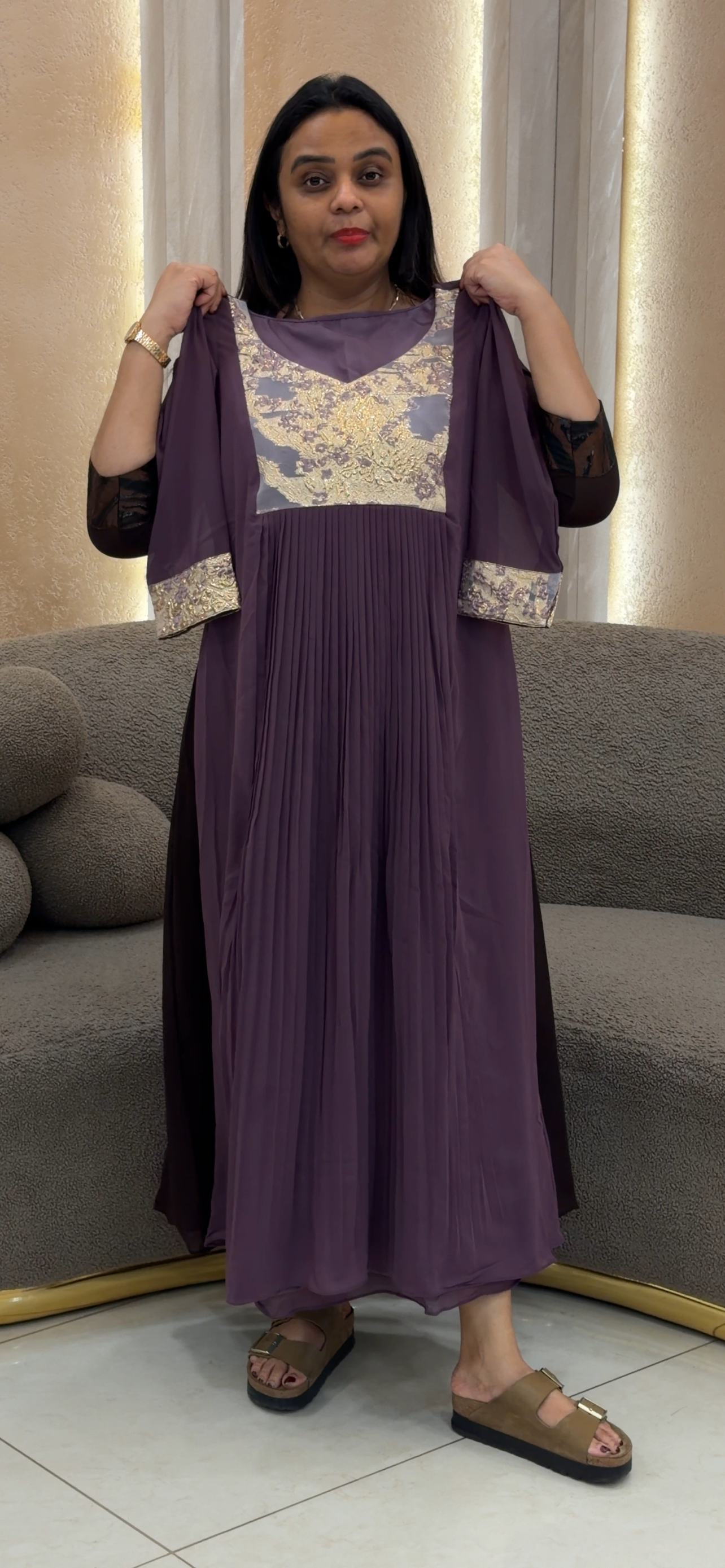 IHA'S IN-HOUSE GEORGETTE ALINE TOPS - IHA 32480