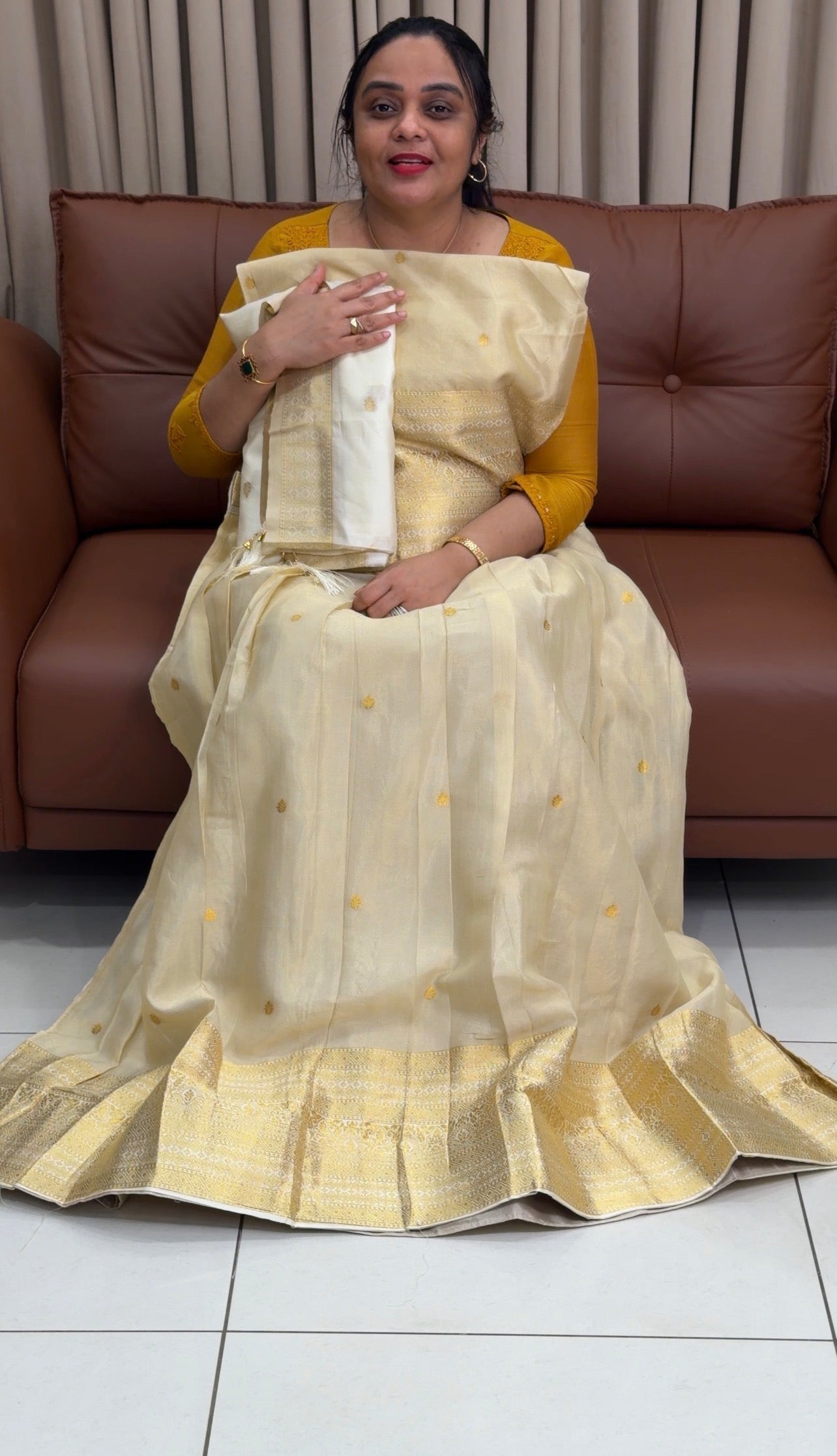 SEMI STITCHED DHAVANI SETS - IHA 34723