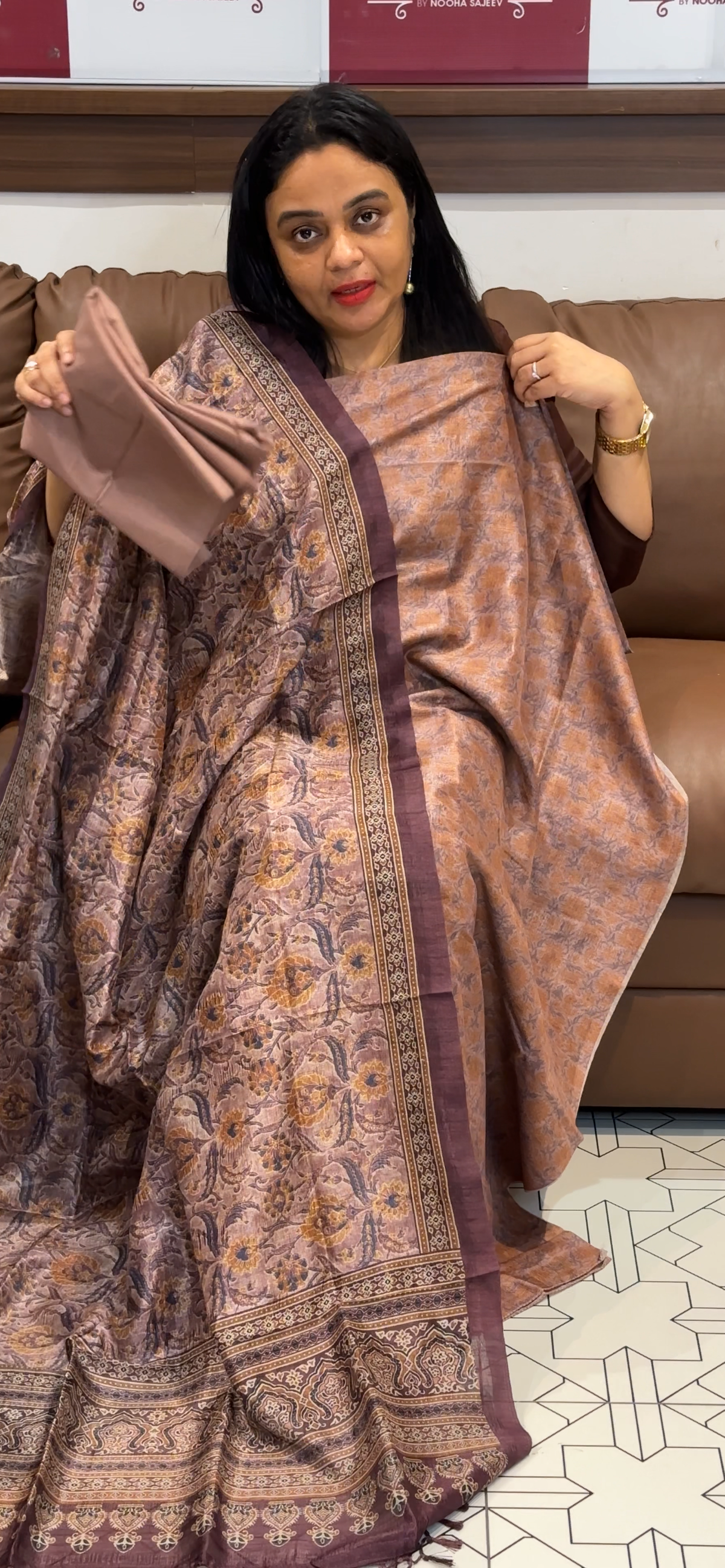 SEMI TUSSUR UNSTITCHED SALWAR SUITS - IHA 35559