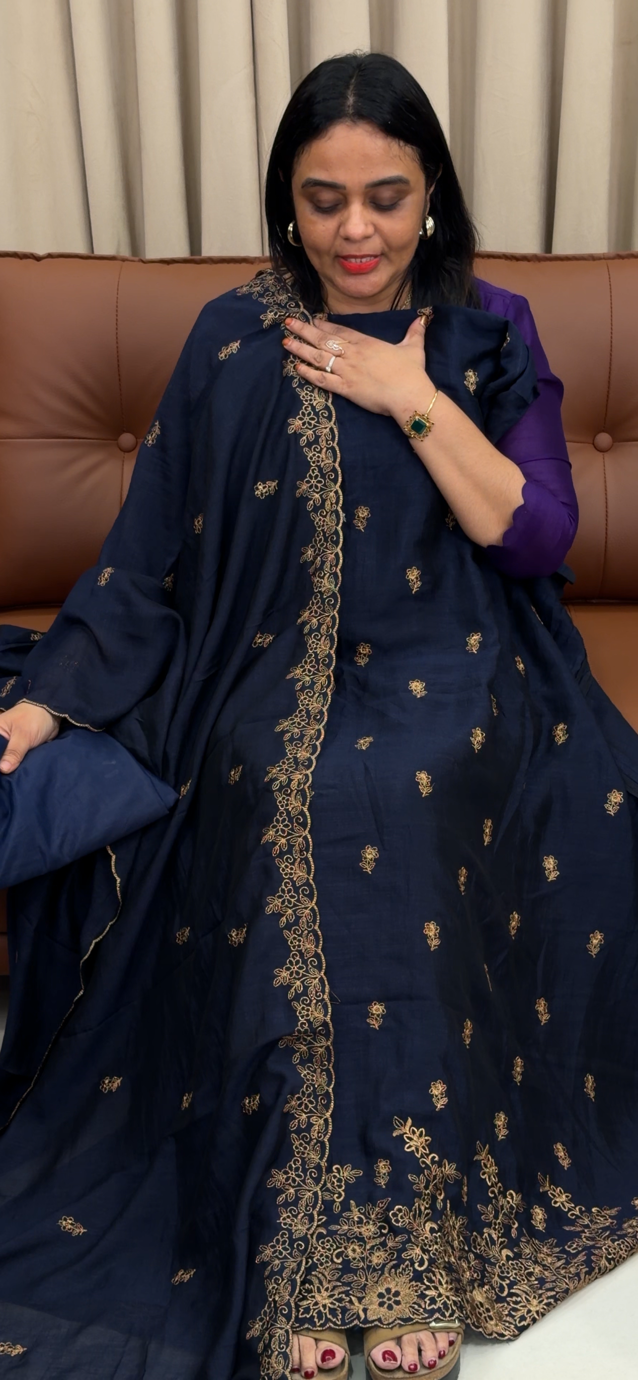 SEMI RAW SILK UNSTITCHED SALWAR SUITS - IHA 33429