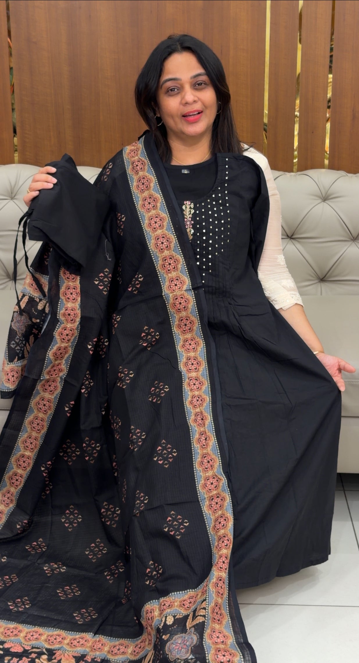 COTTON TOP,BOTTOM AND DUPATTA - IHA 29228