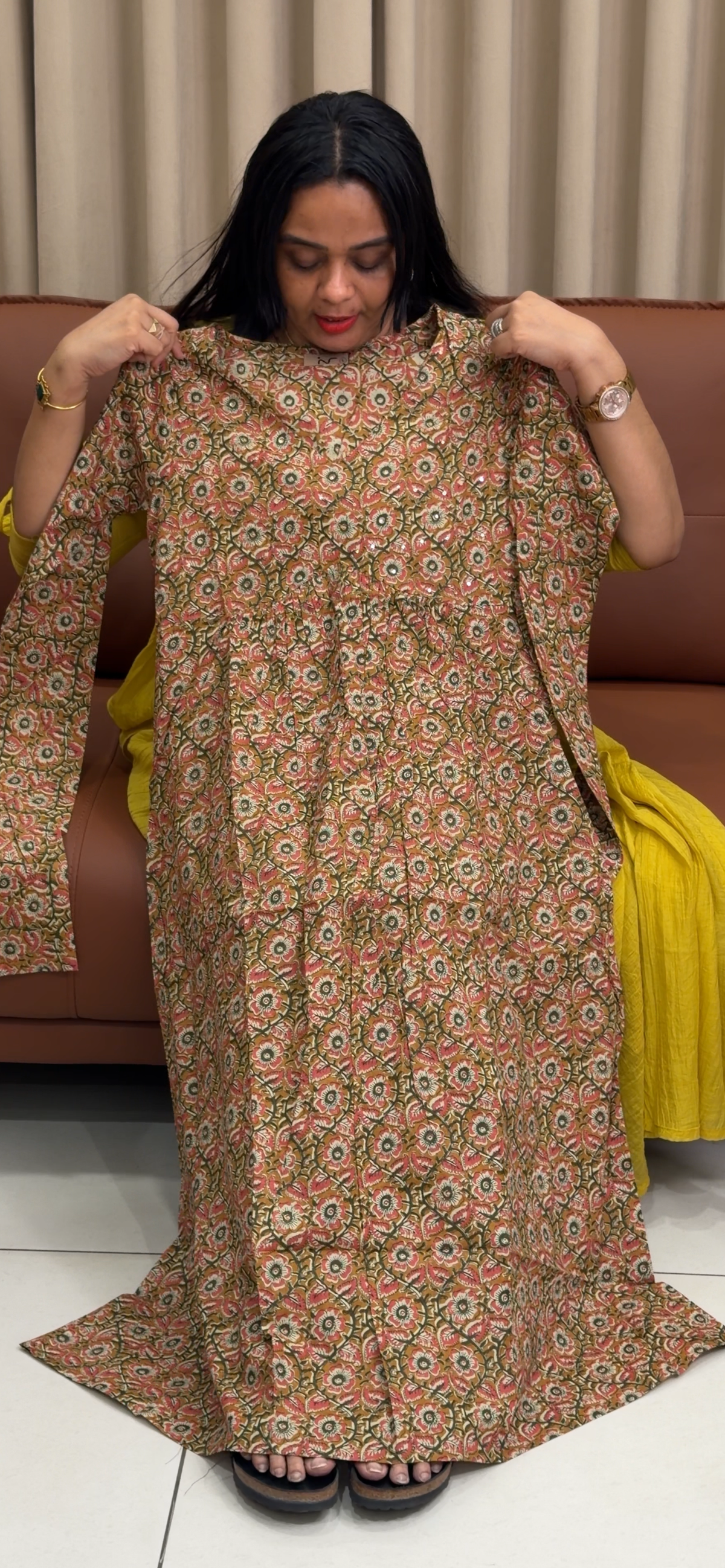 PRINTED LONG TOPS - IHA 35245