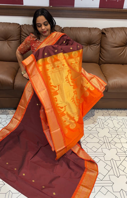 SEMI SILK SAREES - IHA 18756