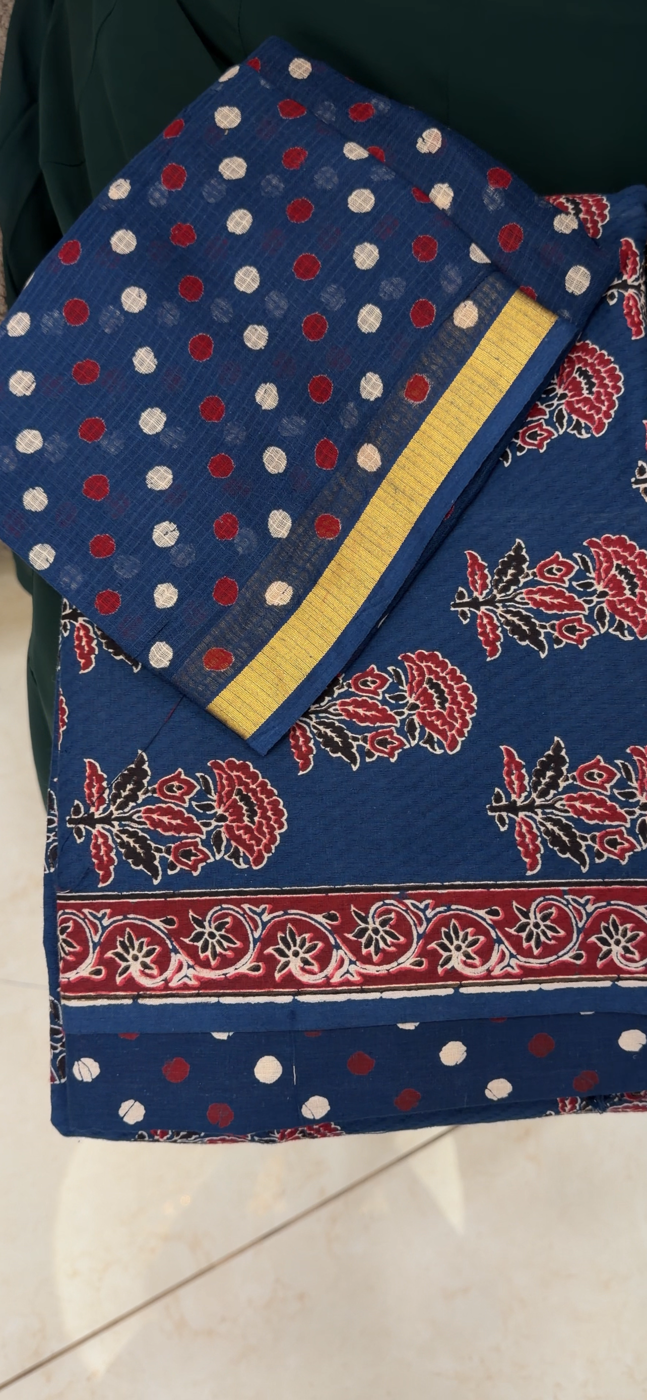PRINTED COTTON UNSTITCHED SALWAR SUITS - IHA 33234