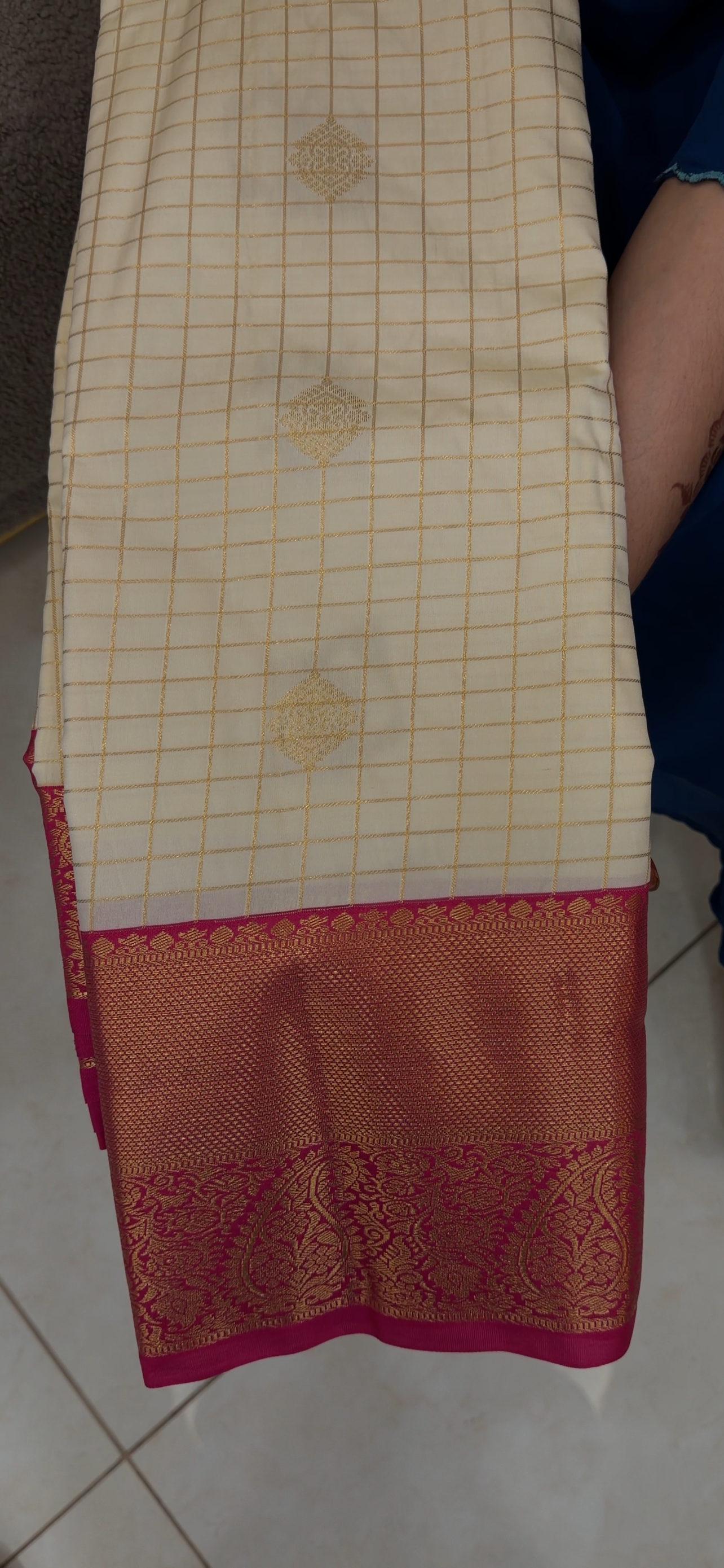 SEMI KANCHIPURAM SAREES -  IHA 33084