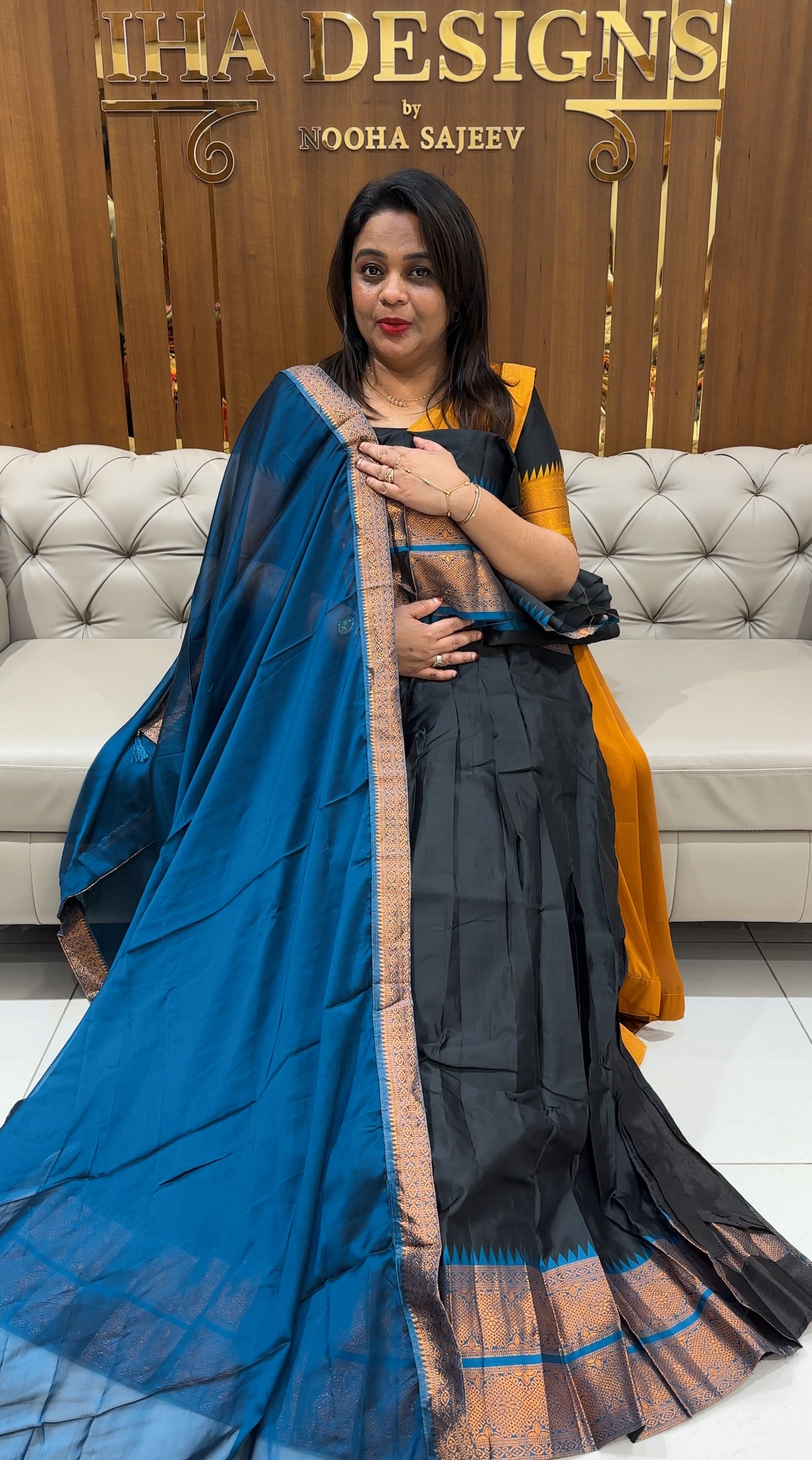 FORWARD SEMI STITCHED DAVANI SETS - IHA 24999