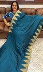 SEMI RAW SILK SAREES - IHA 18526