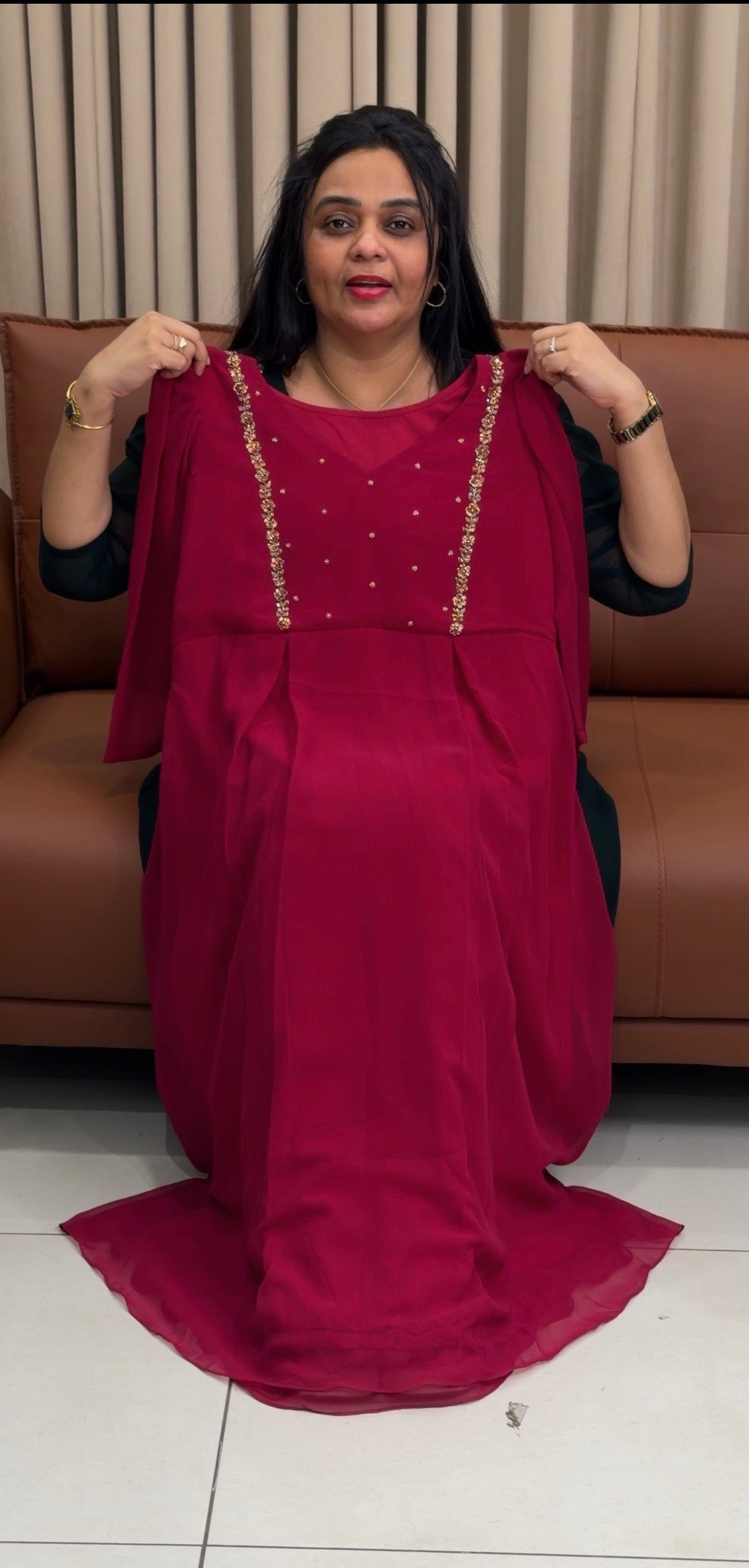 IHA'S IN-HOUSE HANDWORKED FROCKS - IHA 34928