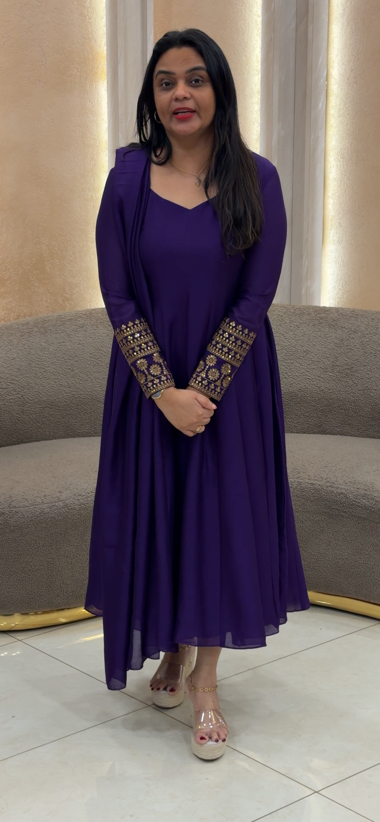IHA'S IN-HOUSE ANARKALI TOP AND DUPATTA - IHA 33195