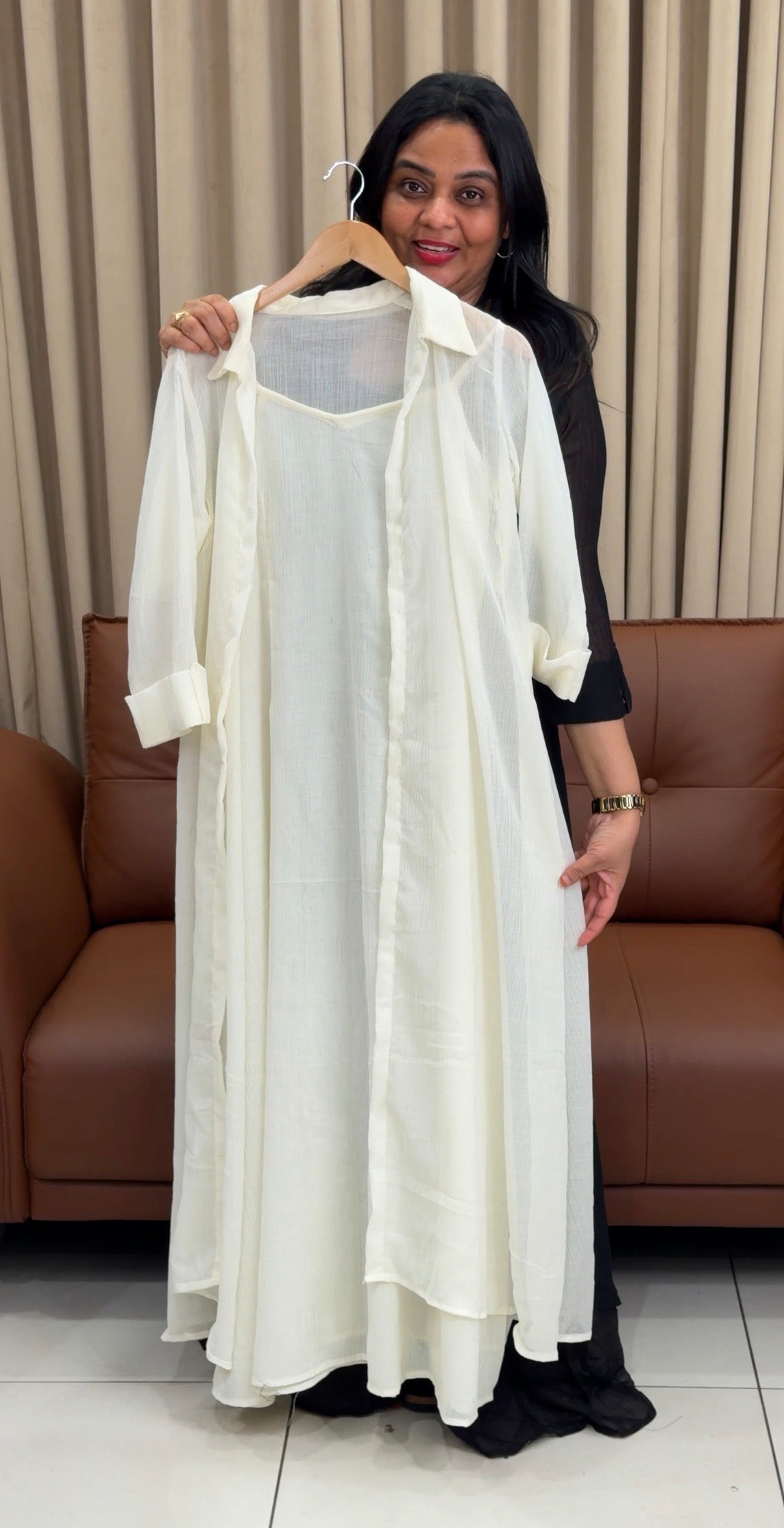 IHA'S IN-HOUSE MUL CRUSHED TOP AND JACKET - IHA 34236