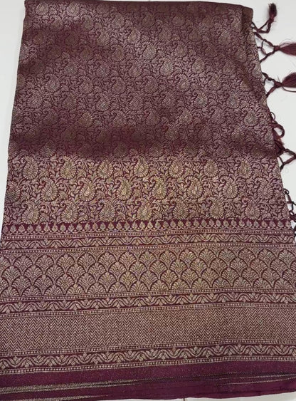 SEMI KATAN SAREE - IHA 19085