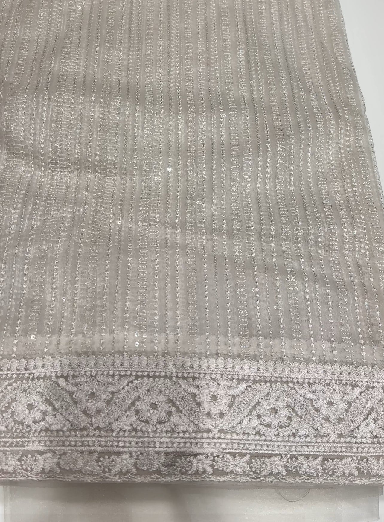 CHIKANKARI NET SAREE - IHA 16881