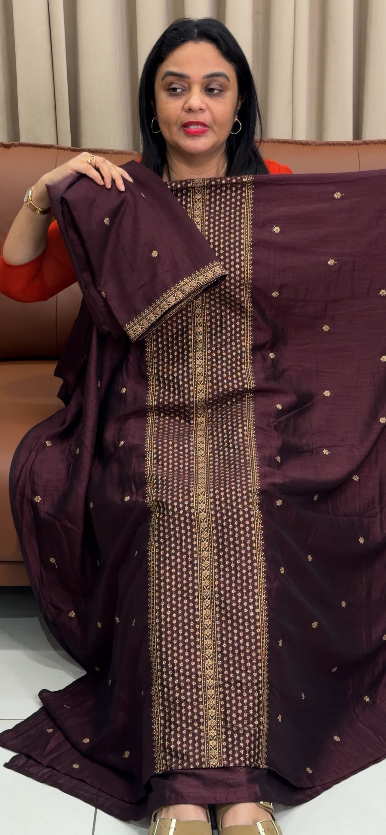 SEMI SILK UNSTITCHED SALWAR SUITS - IHA 33747