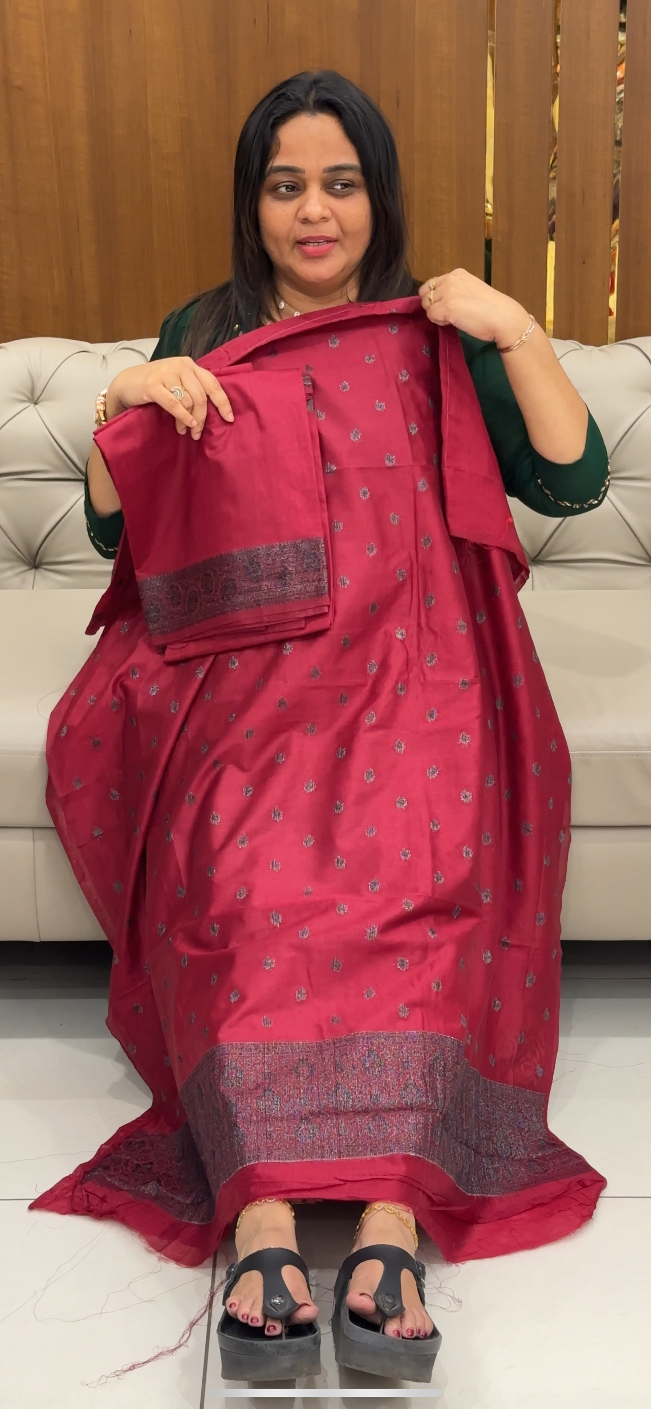 BANARASI TUSSUR UNSTITCHED SALWAR SUITS - 28580