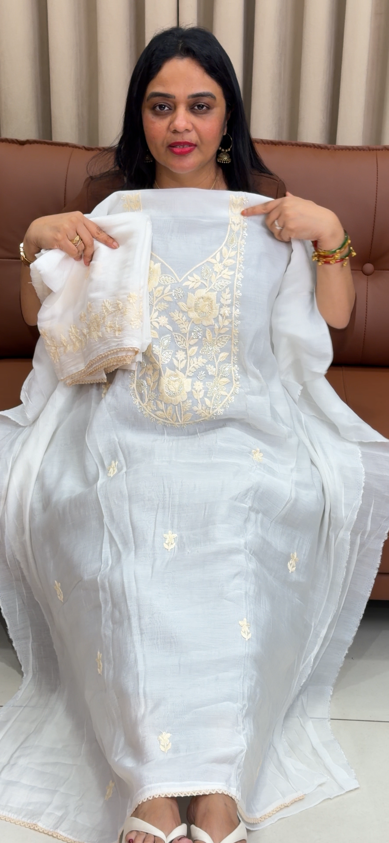 FORWARD MUL CHANDERI UNSTITCHED SALWAR SUITS - IHA 33918