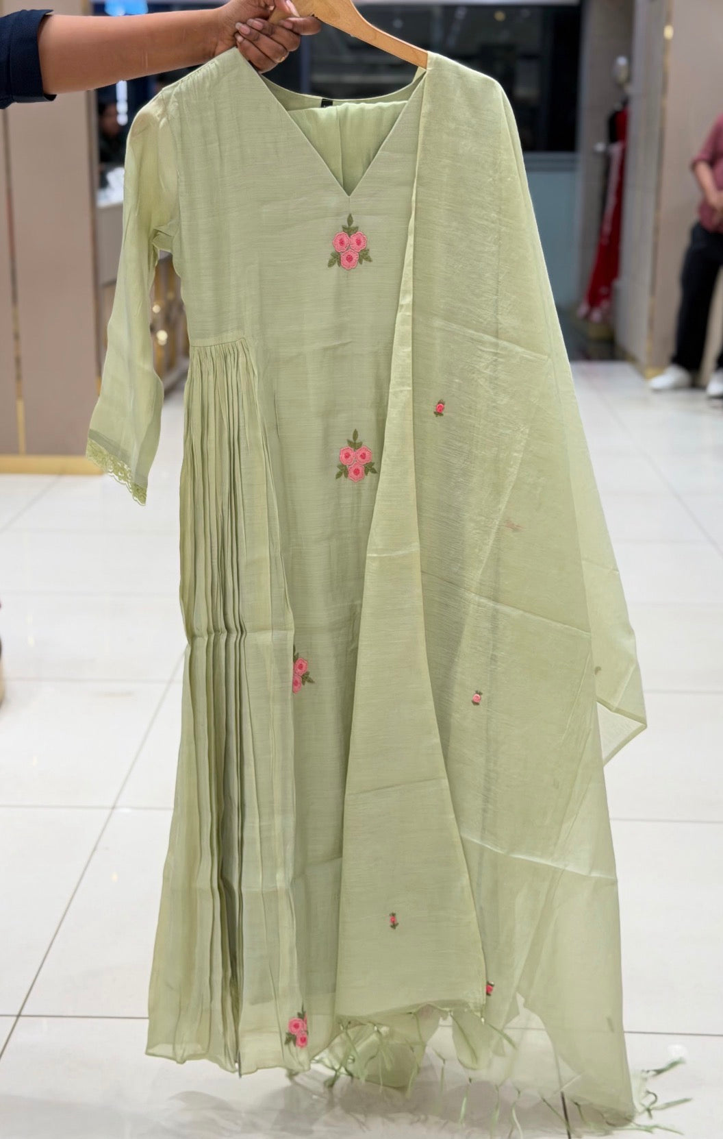 PARTY WEAR TOP,BOTTOM AND DUPATTA - IHA 35423