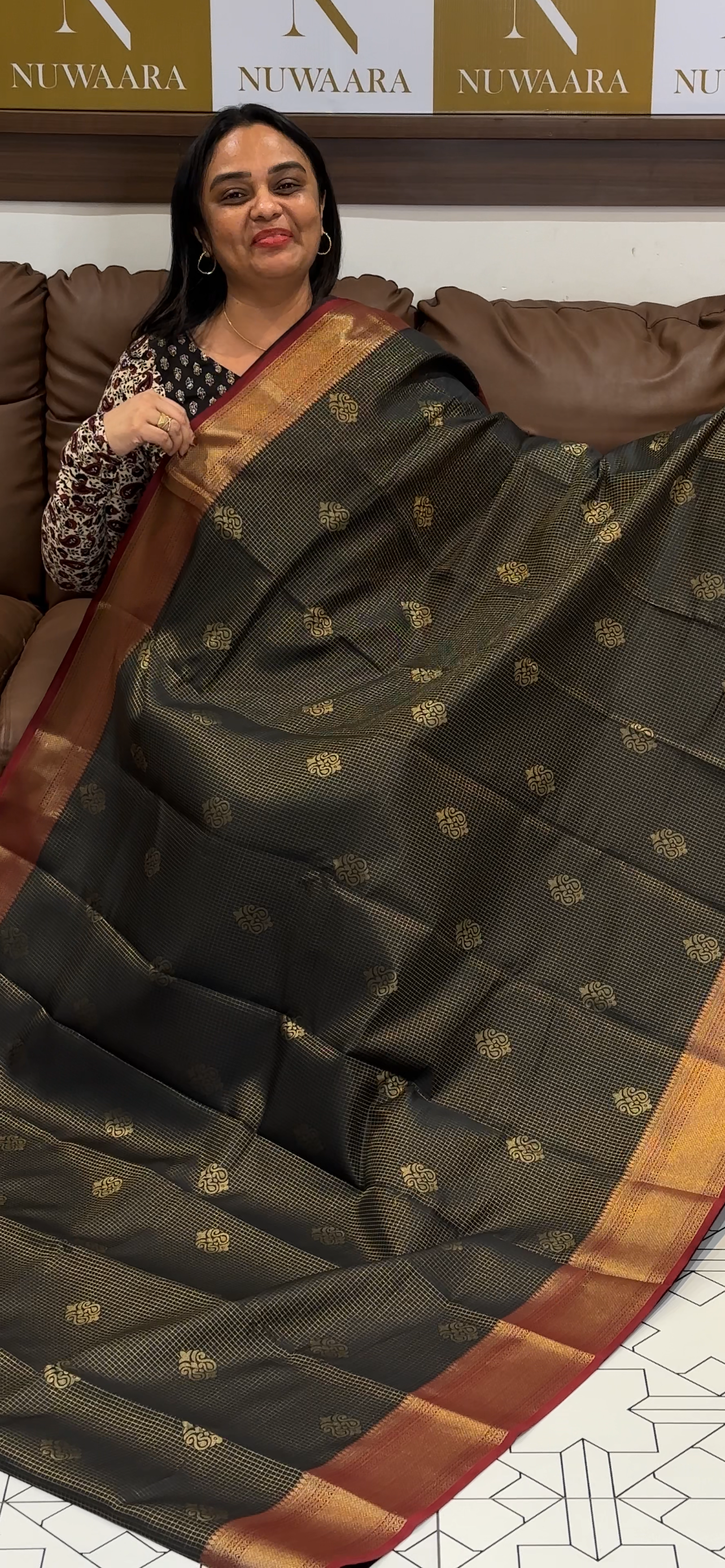FORWARD SEMI BROCADE SAREES - IHA 31723