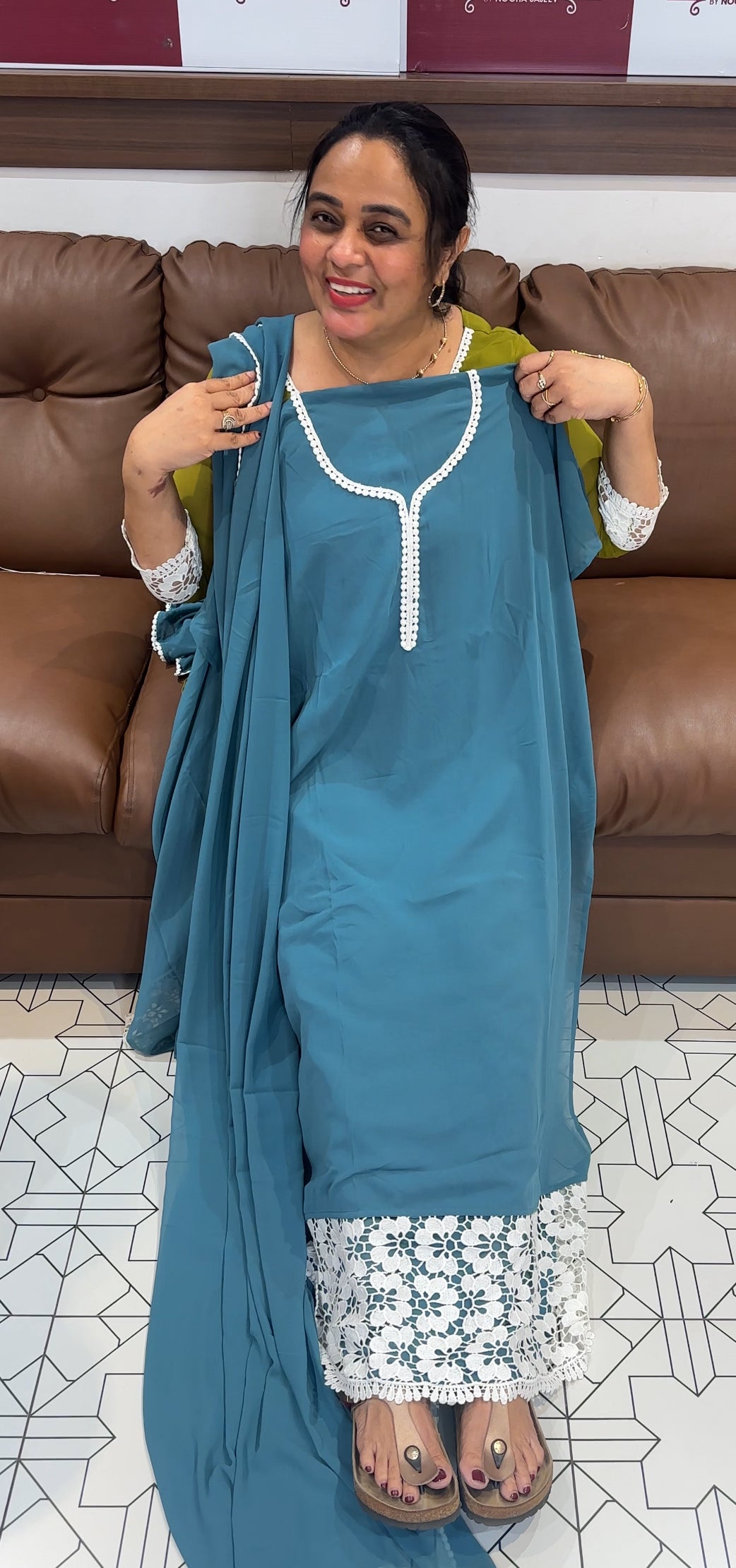 FORWARD GEORGETTE UNSTITCHED SALWAR SUITS - IHA 26298