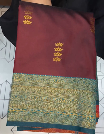 SEMI SOFT SILK SAREE - IHA 17821