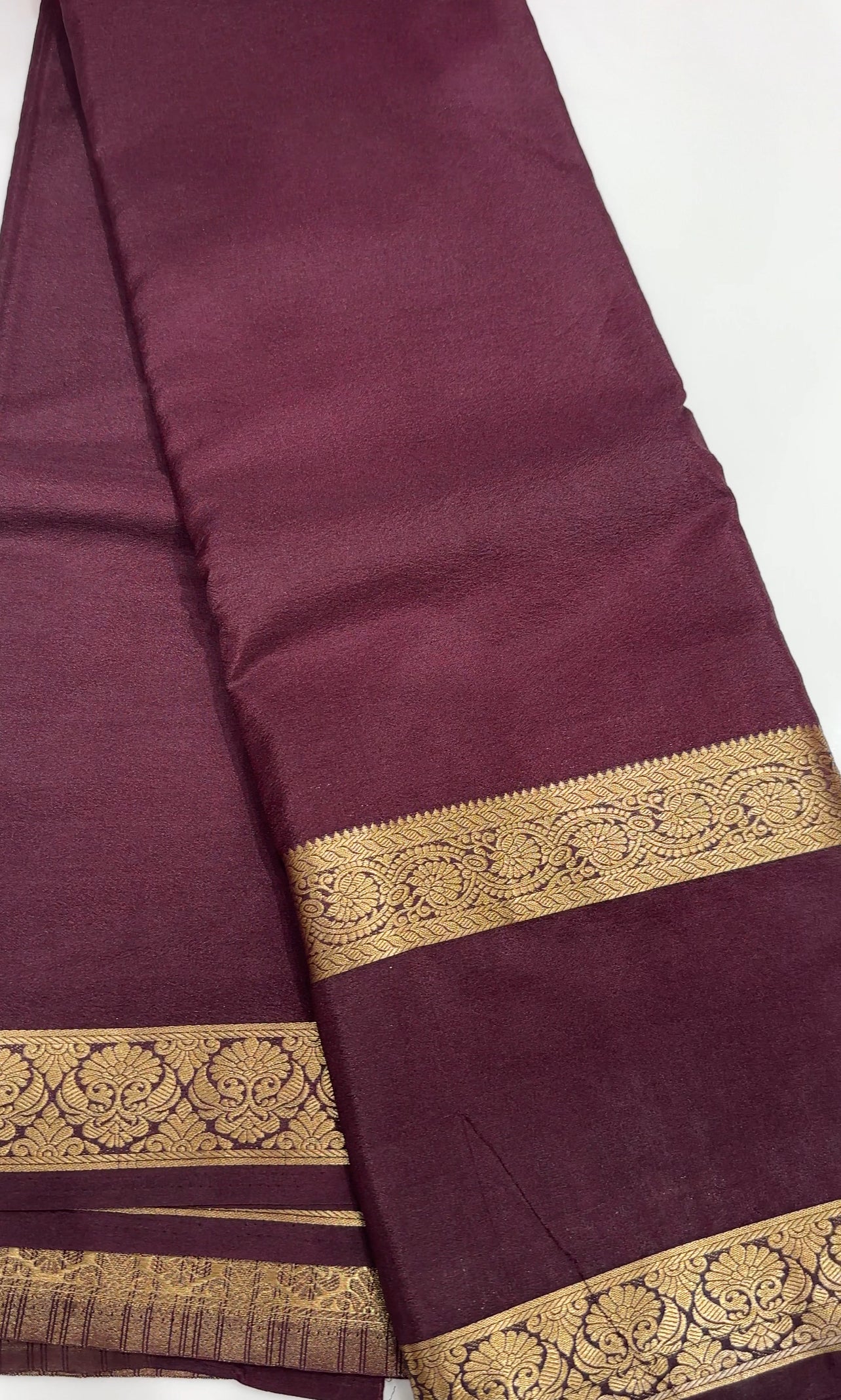 SEMI CRAPE SAREES - IHA 27244