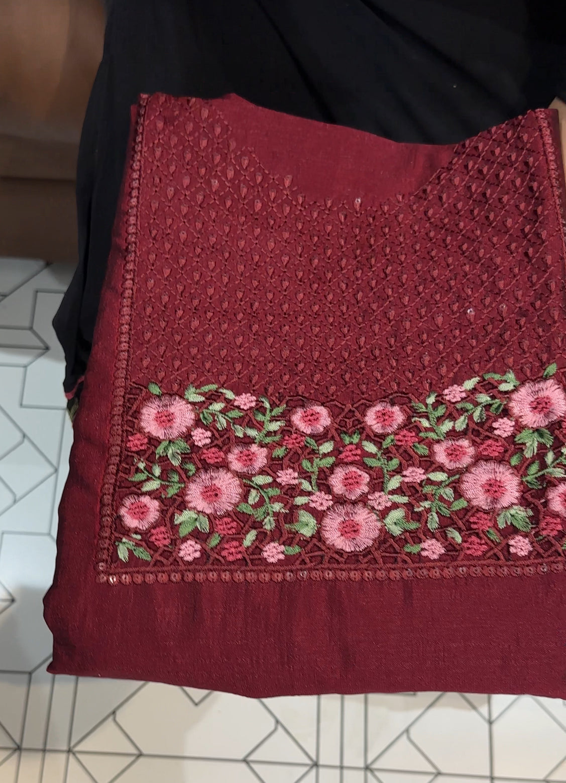 SEMI RAW SILK UNSTITCHED SALWAR SUITS - IHA 24812