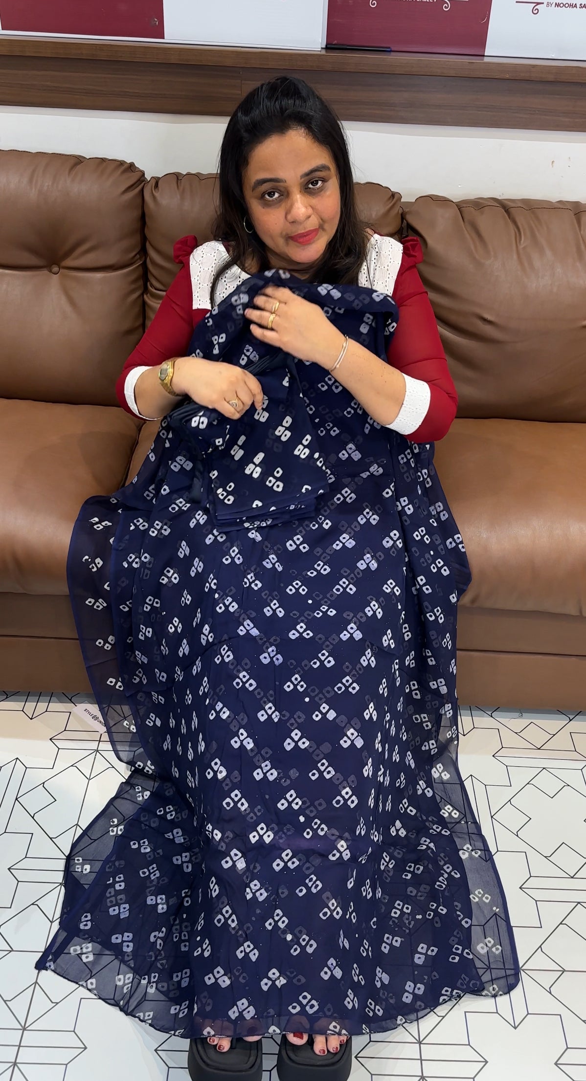 VISCOSE GEORGETTE UNSTITCHED SALWAR SUITS - IHA 27841