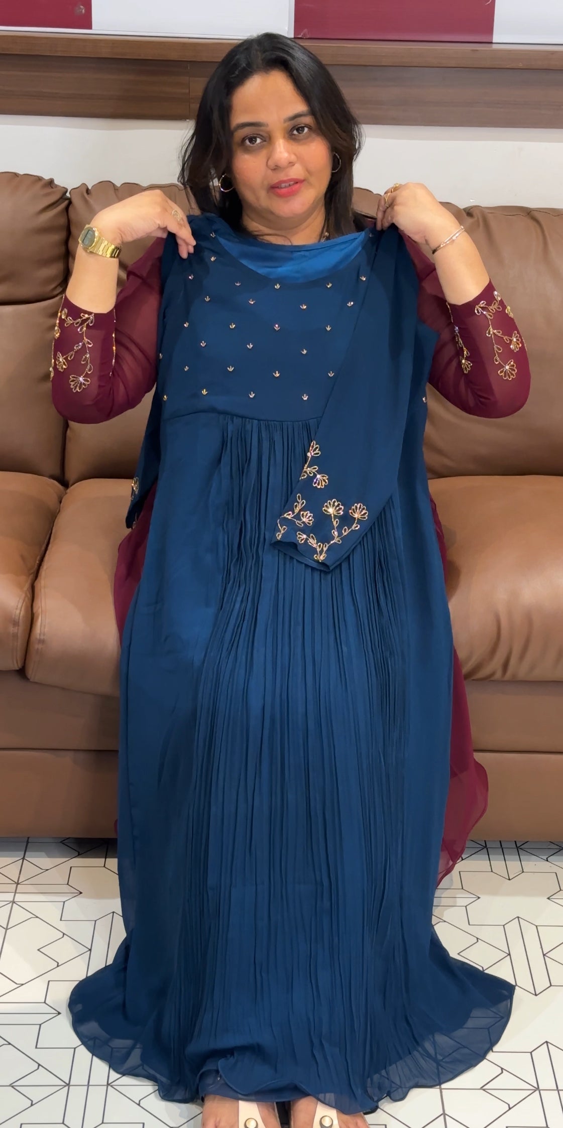 IHA'S IN-HOUSE HAND WORKED ALINE TOPS - IHA 27960