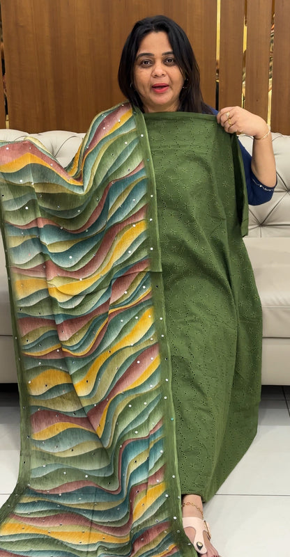 COTTON HAKOBA UNSTITCHED SALWAR SUITS- IHA 28809