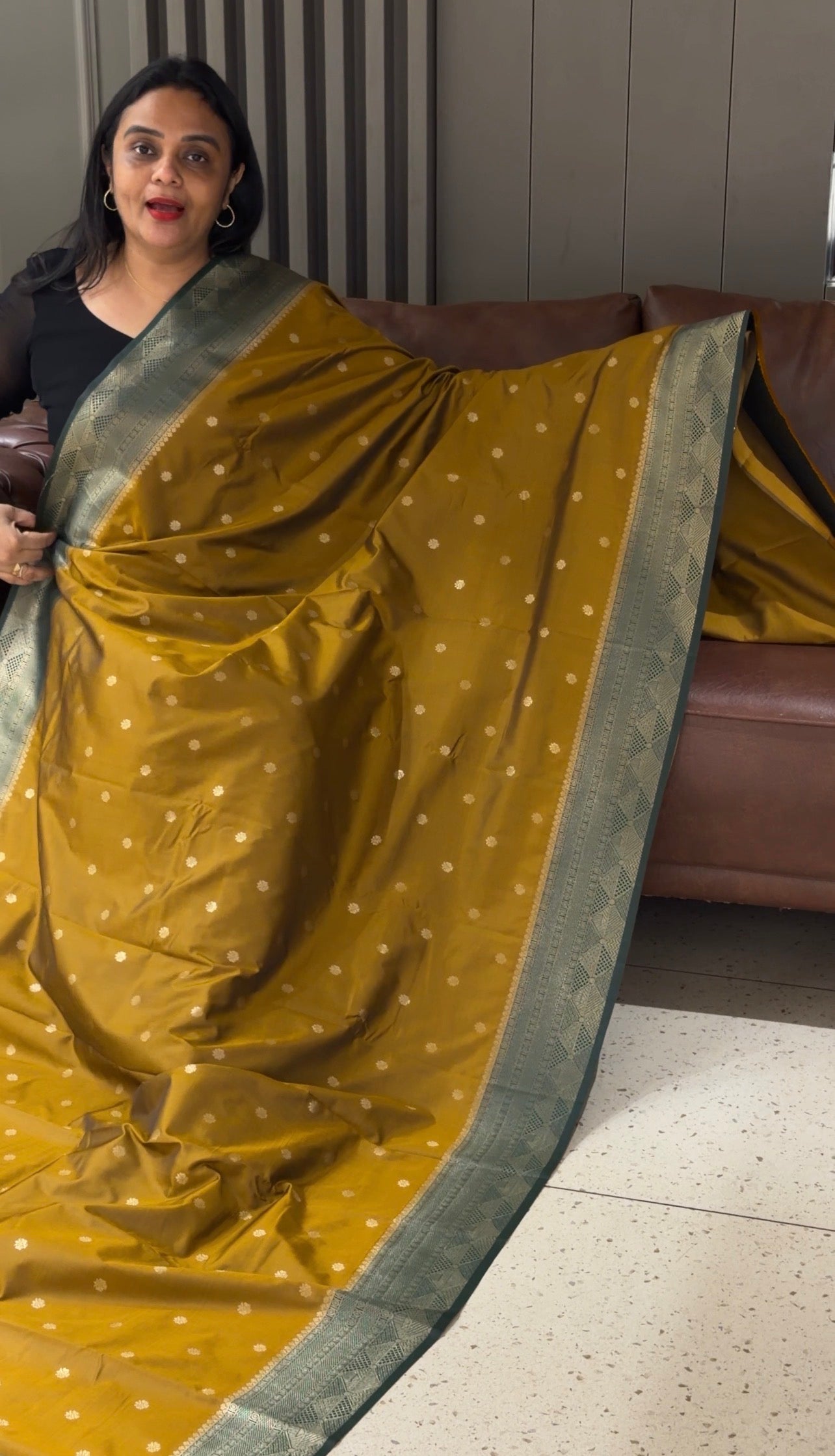 SEMI KANCHIPURAM SILK SAREES - IHA 32891