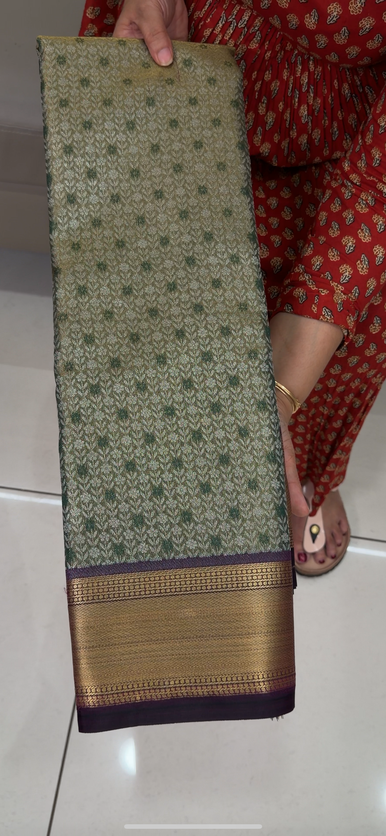 SEMI BROCADE SAREES - IHA 28959