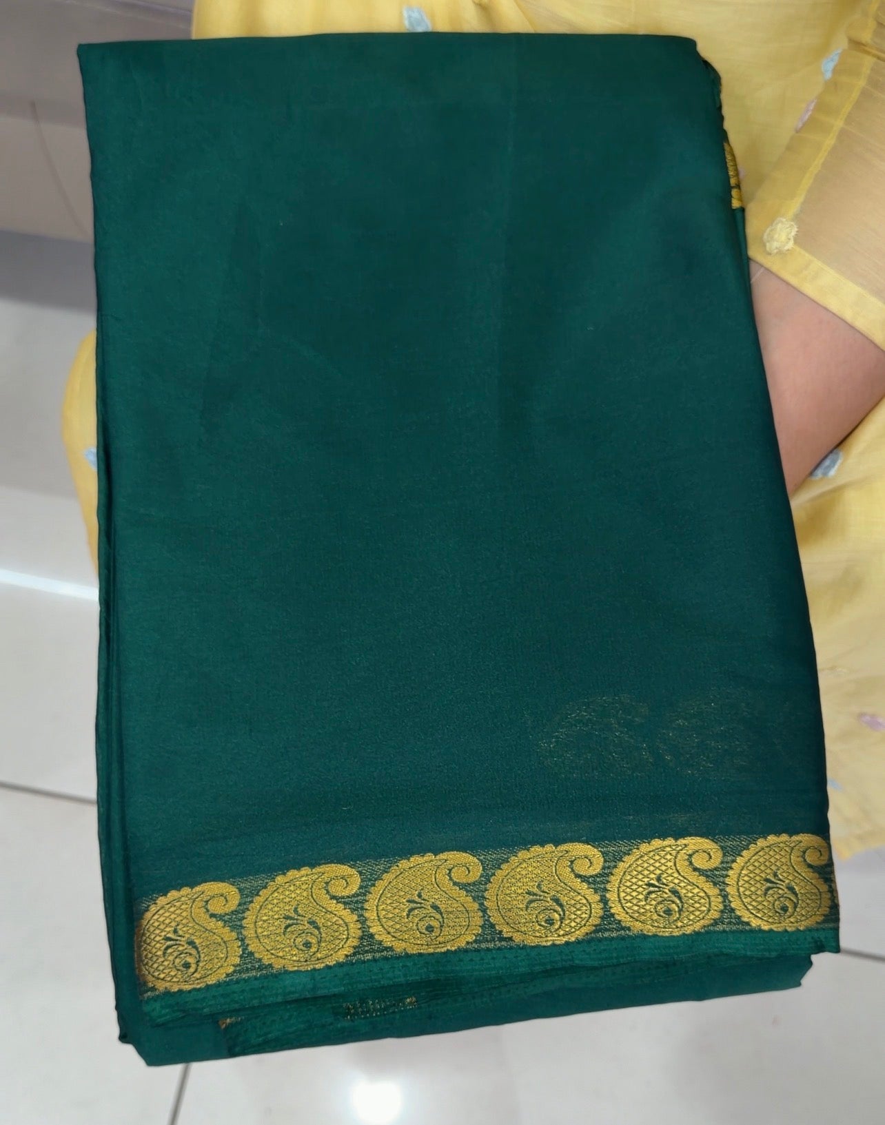 SEMI CRAPE SAREES - IHA 32770