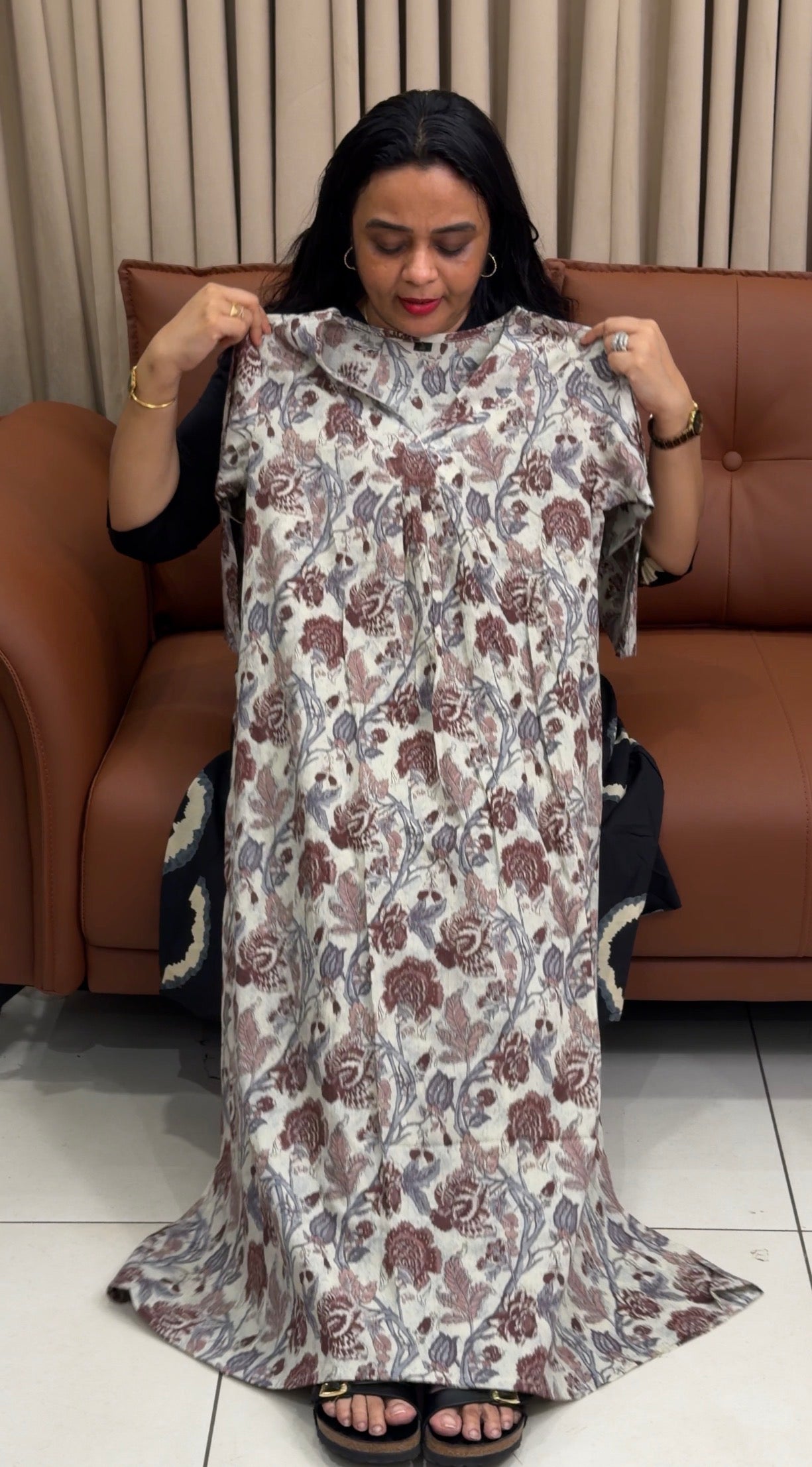 PRINTED COTTON TOP AND BOTTOM - IHA 34880