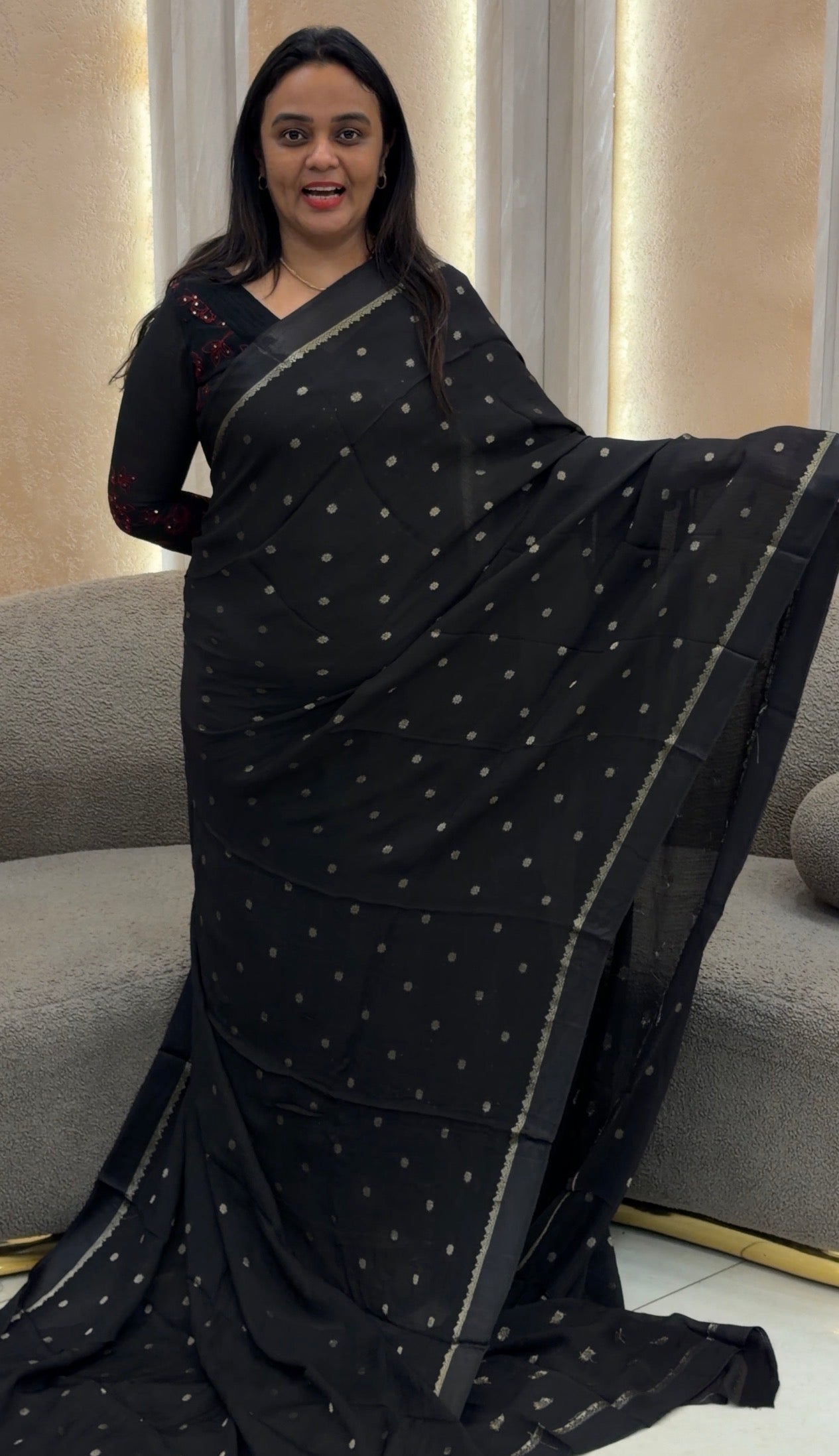 SEMI SILK SAREES - IHA 32485