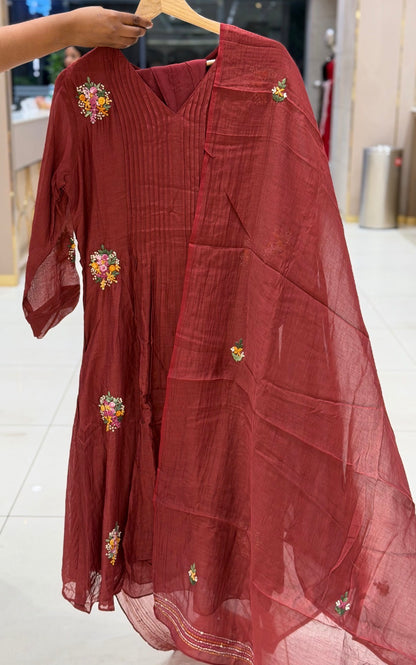 PARTY WEAR TOP,BOTTOM AND DUPATTA - IHA 35423