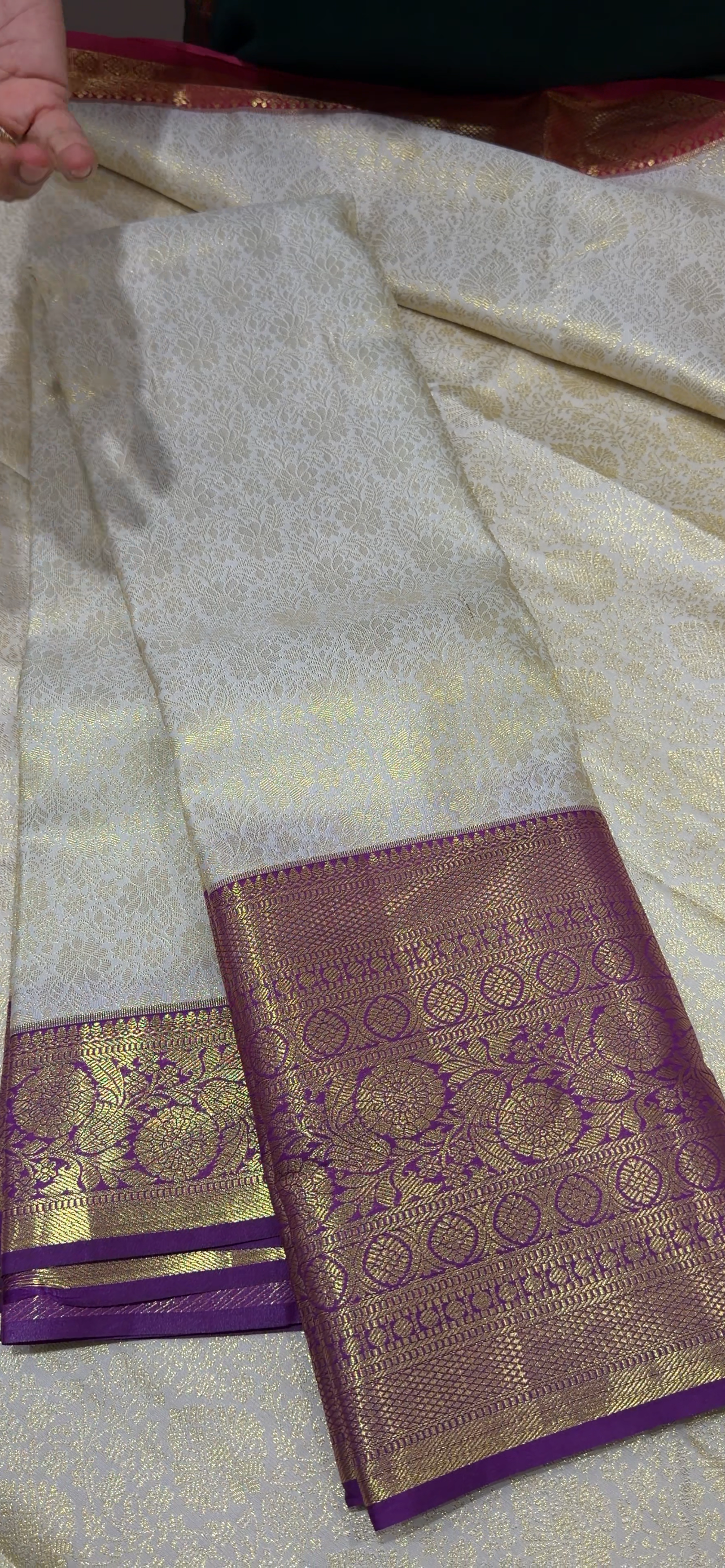 SEMI KANCHIPURAM SAREES - IHA 33926