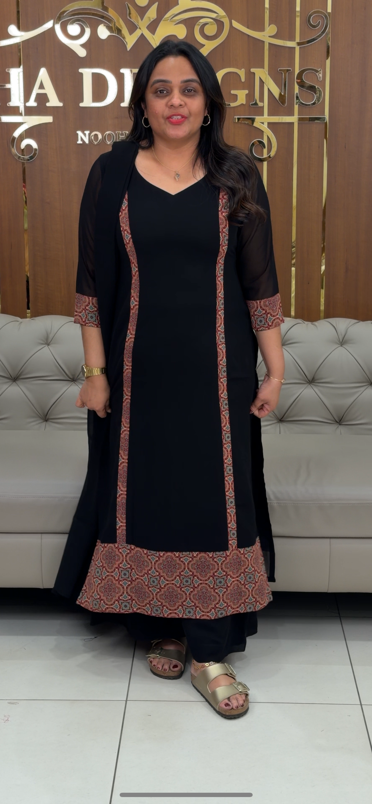 IHA'S IN-HOUSE FAUX GEORGETTE UNSTITCHED SALWAR SUITS - IHA 29757