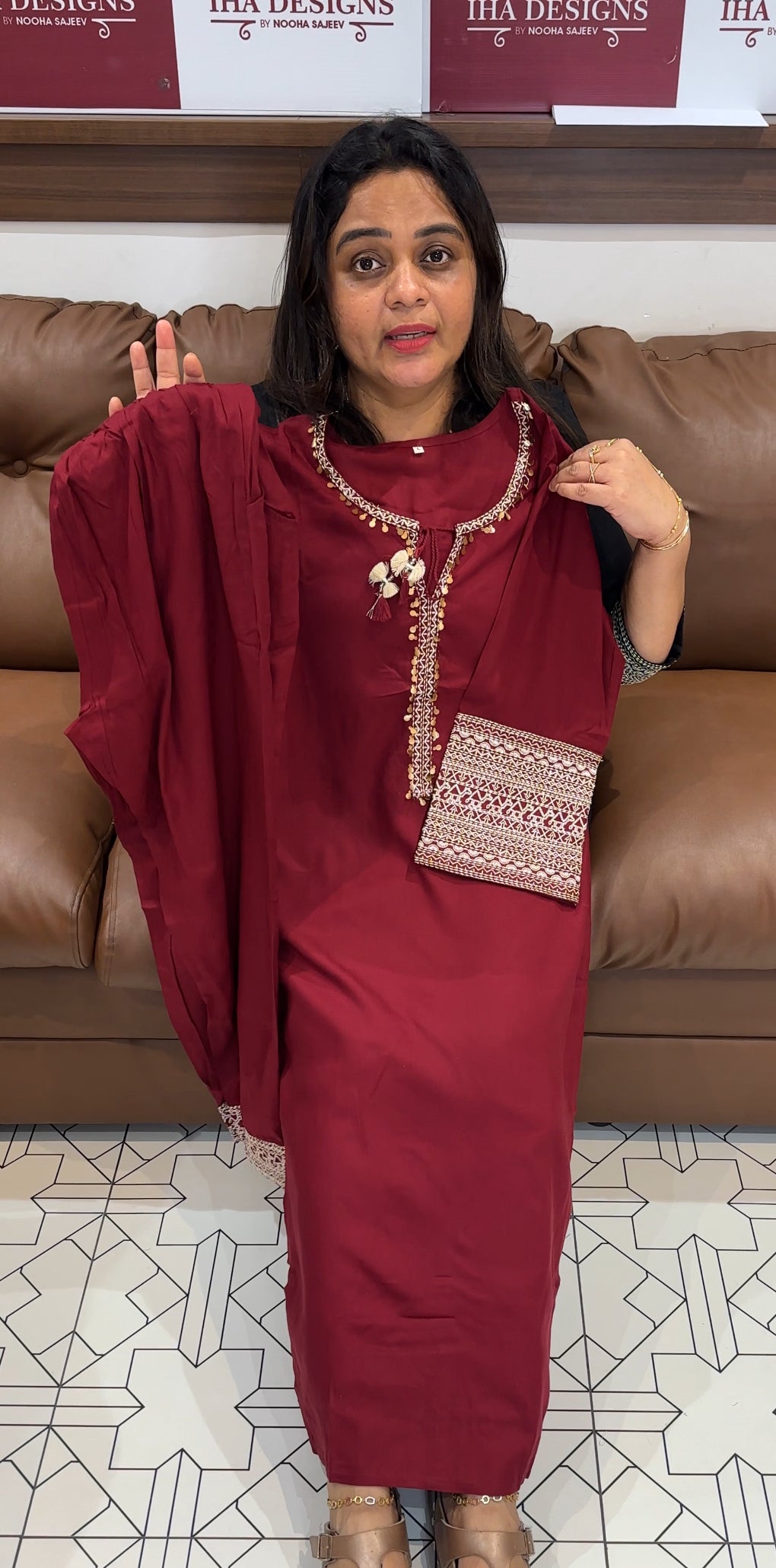 COTTON RAYON TOP AND BOTTOM - IHA 26801
