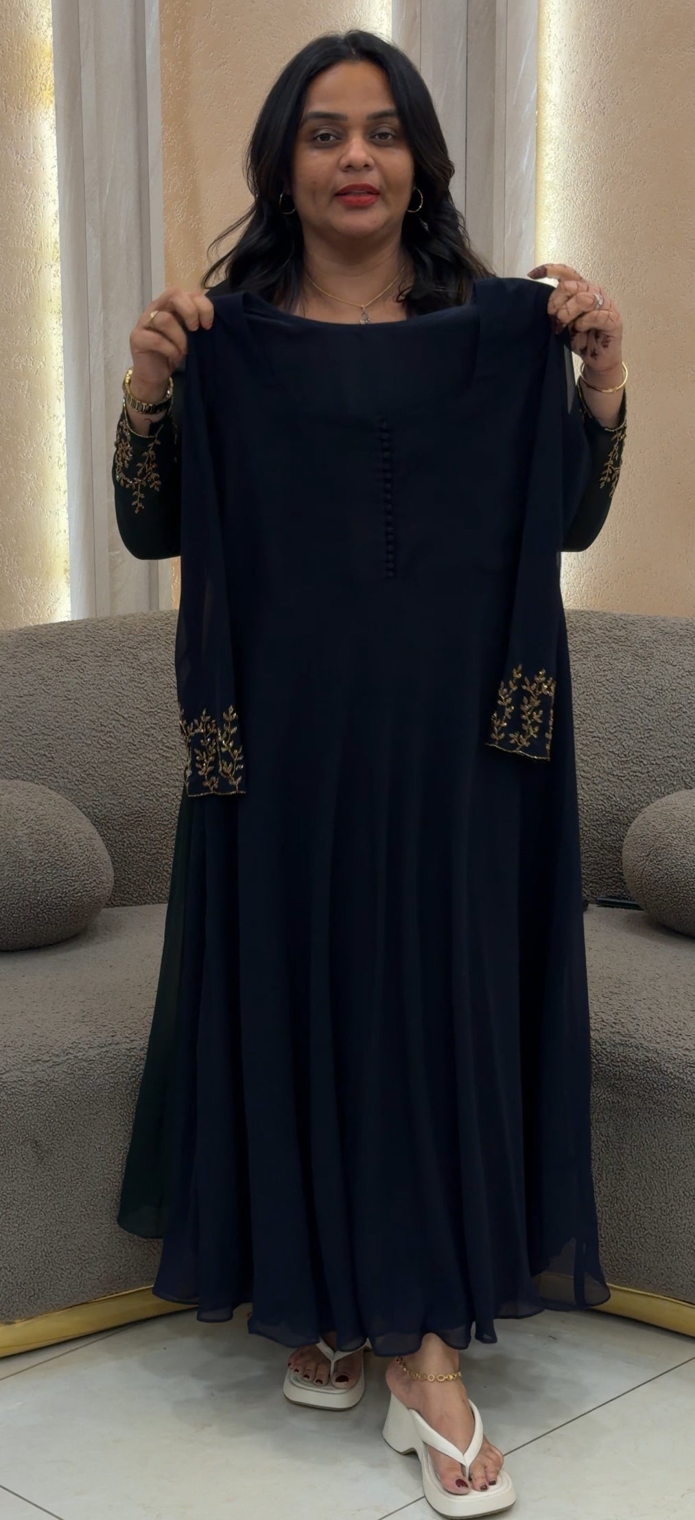 IHA'S IN-HOUSE HANDWORKED SLITTED TOPS - IHA 31640