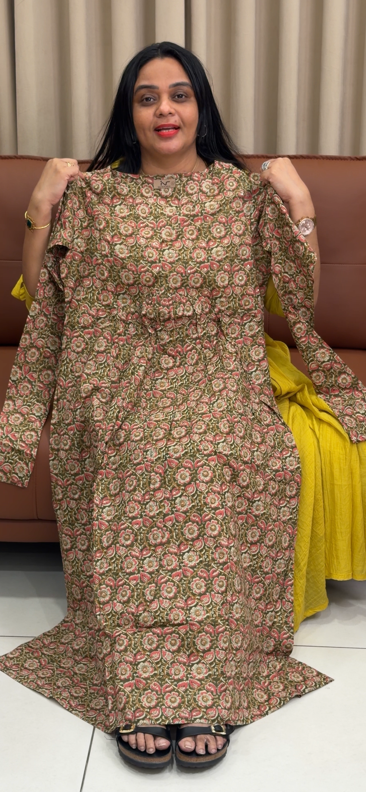 PRINTED LONG TOPS - IHA 35245