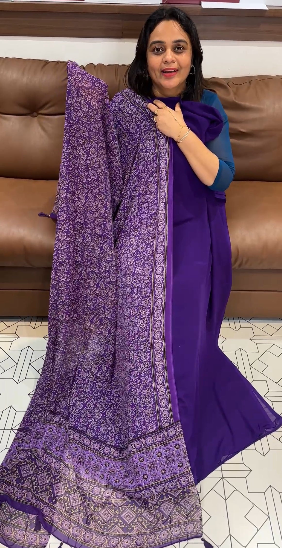 GEORGETTE UNSTITCHED SALWAR SUITS - IHA 26633