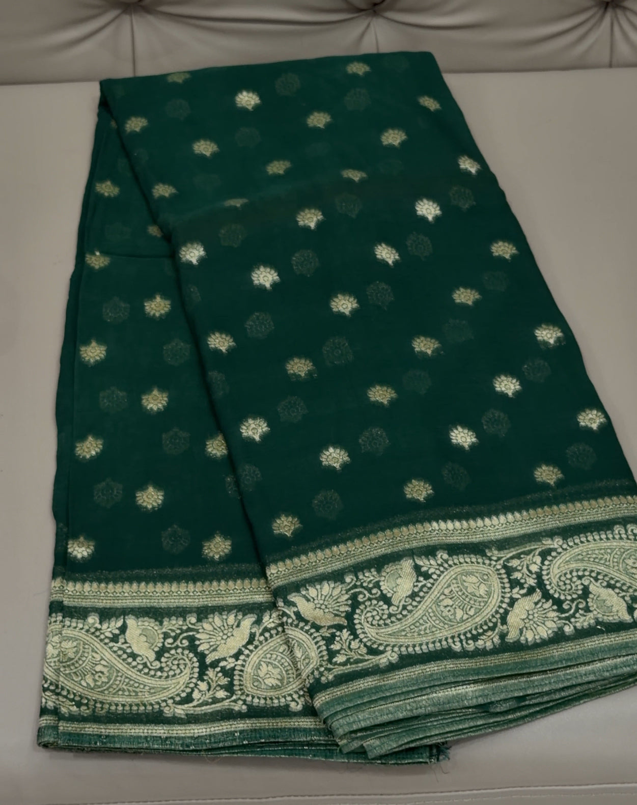GEORGETTE BANARASI SAREES - IHA 29368